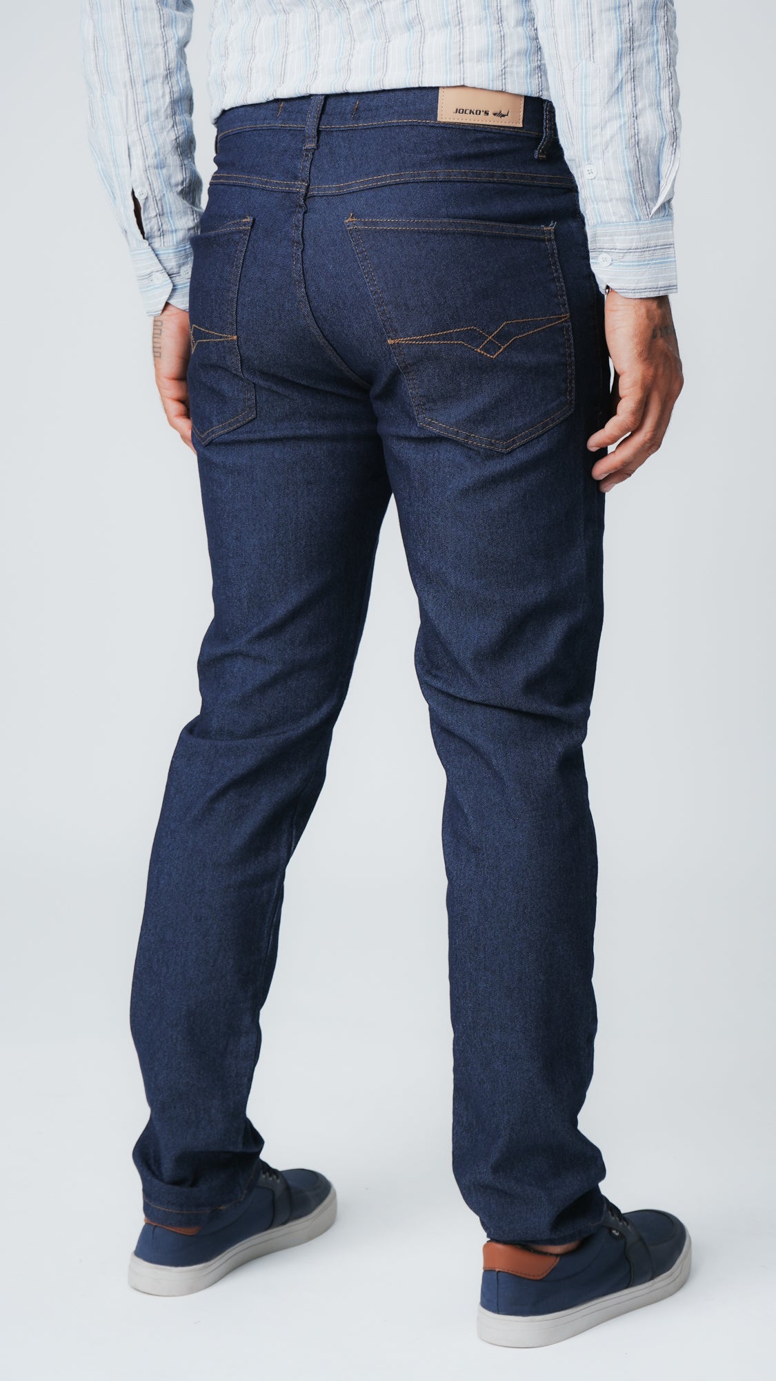 Calça Jeans - Escura Linha Caramelo