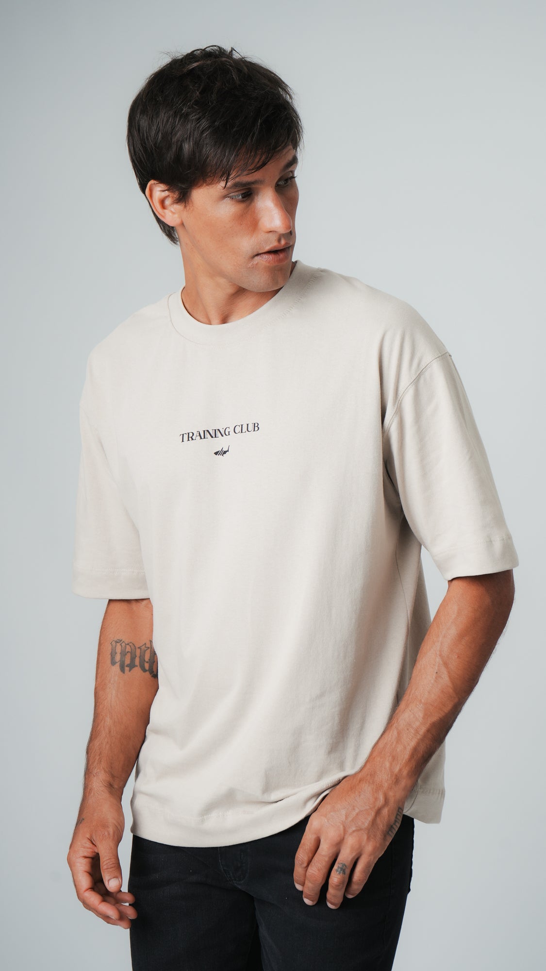 Camiseta Oversized Training Club - Bege
