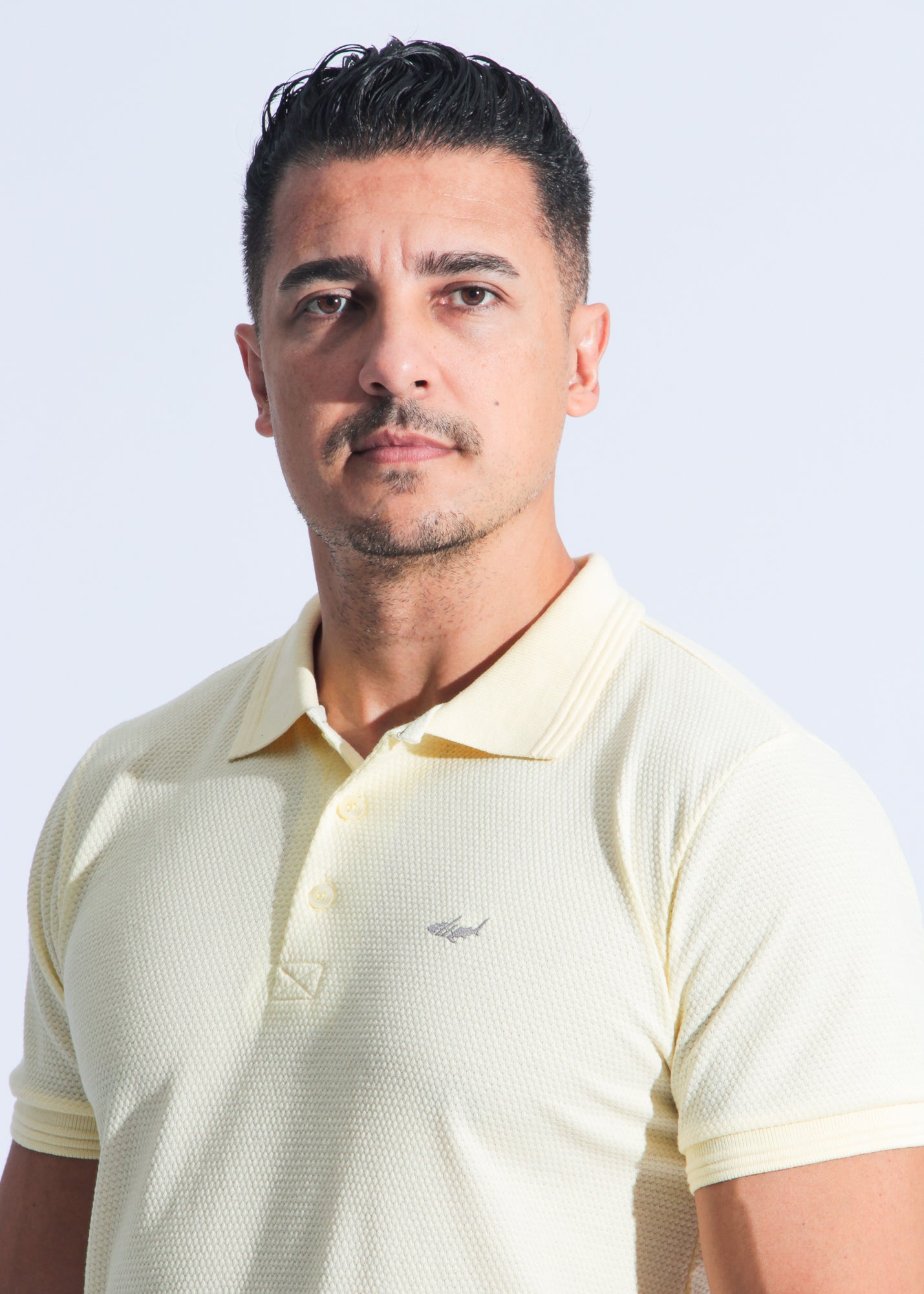 Camisa Polo Colmeia - Amarela