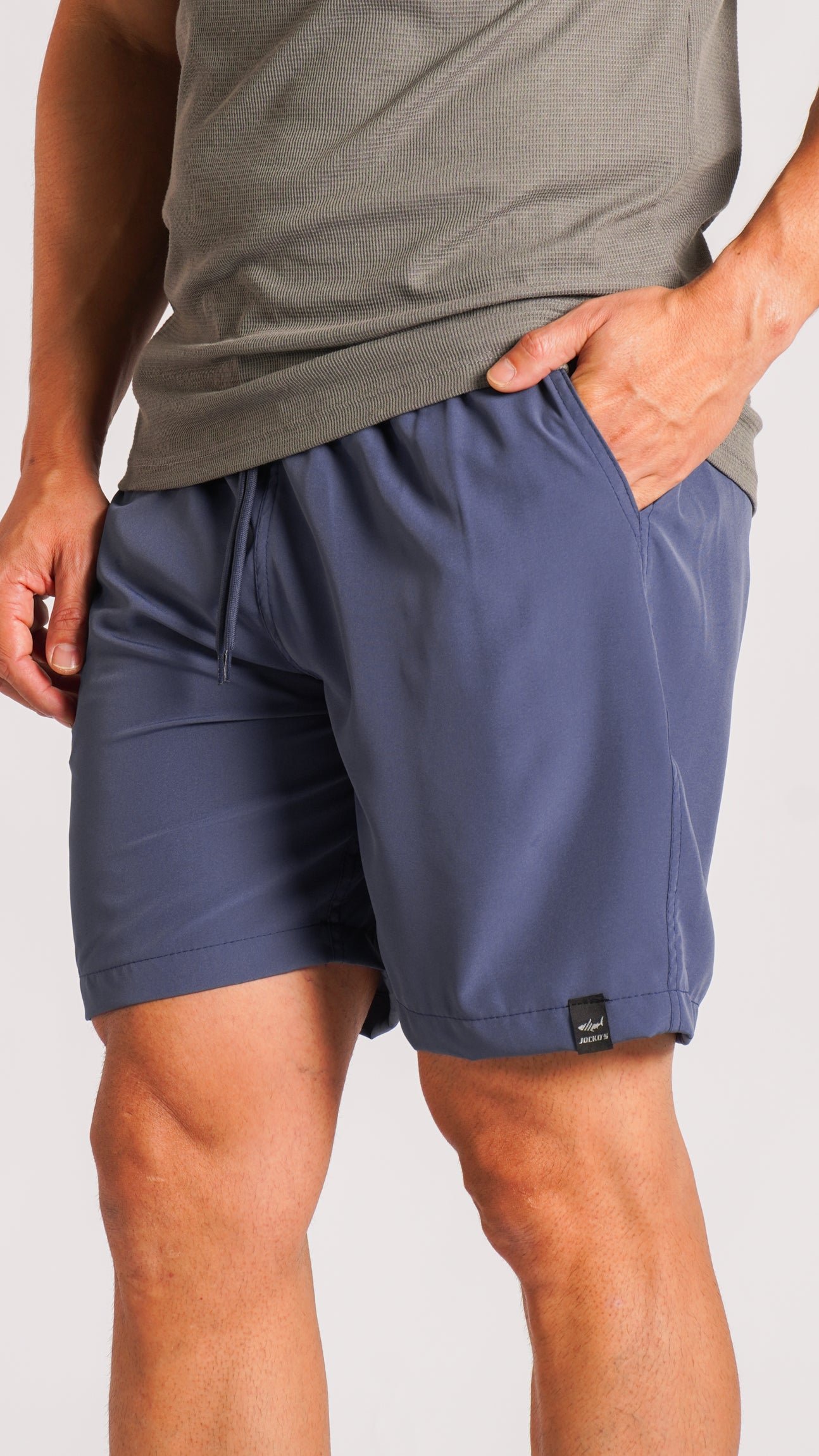 Bermuda Microfibra Lisa Longa - Azul Marinho