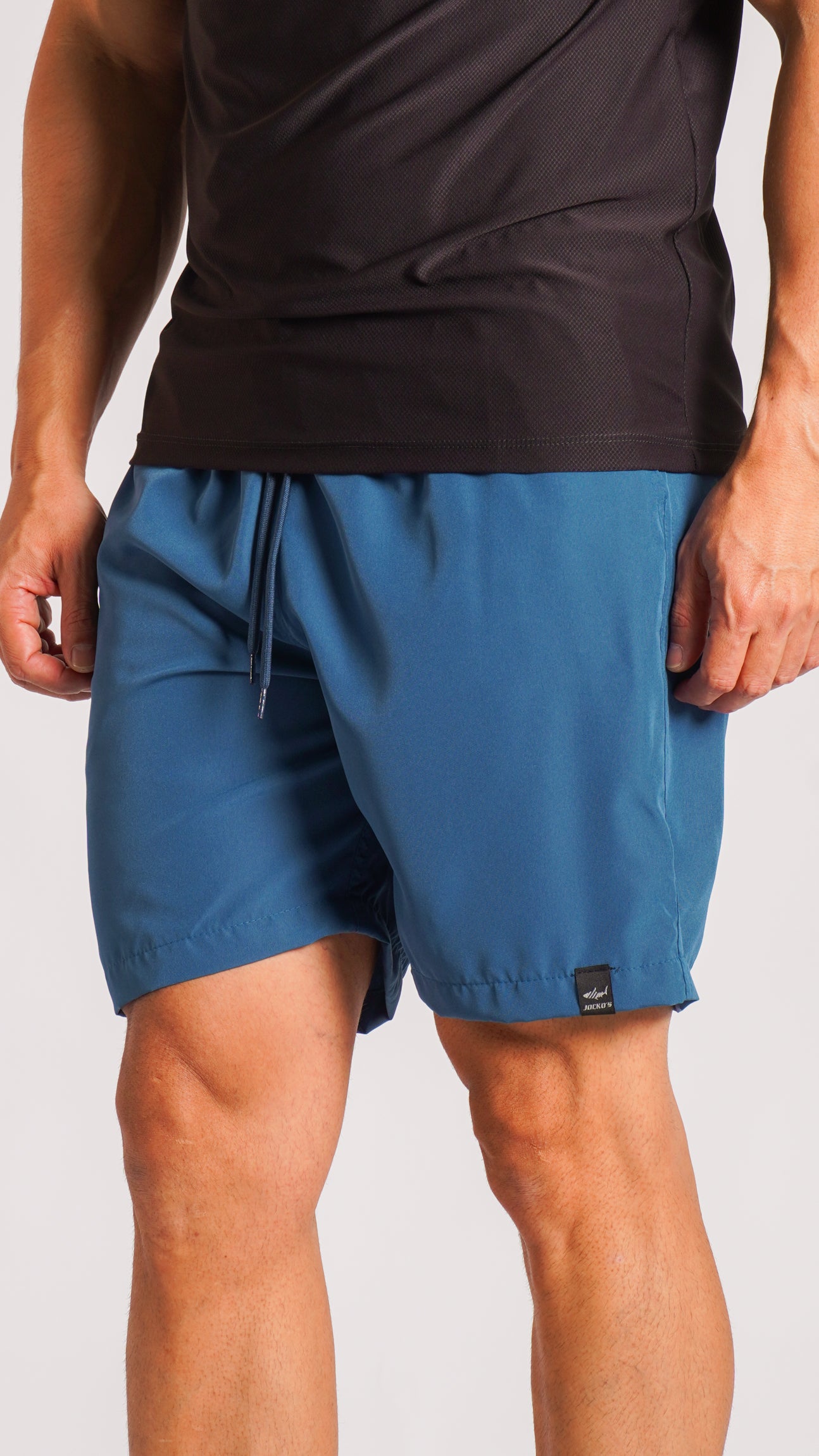 Bermuda Microfibra Lisa Longa - Azul Petróleo