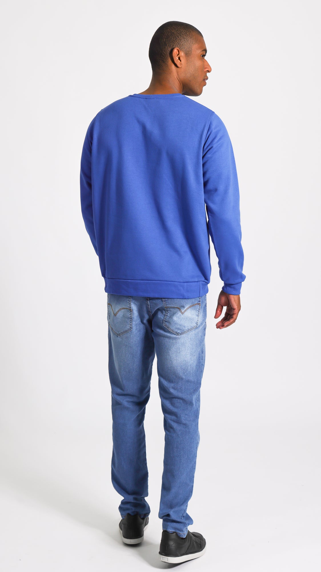 Moletom Ribana Logo - Azul