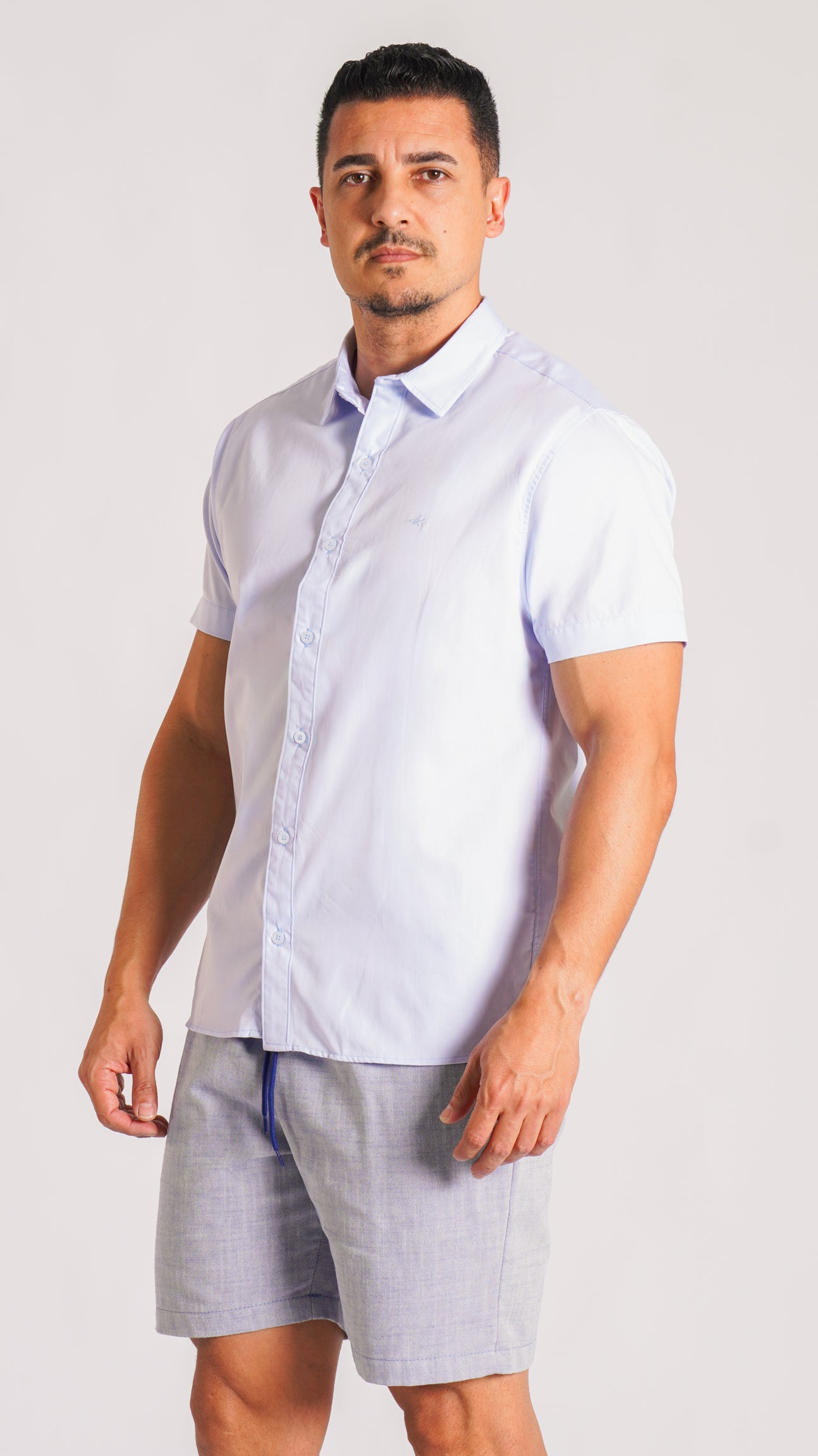 Bermuda Cotton Flamê - Azul