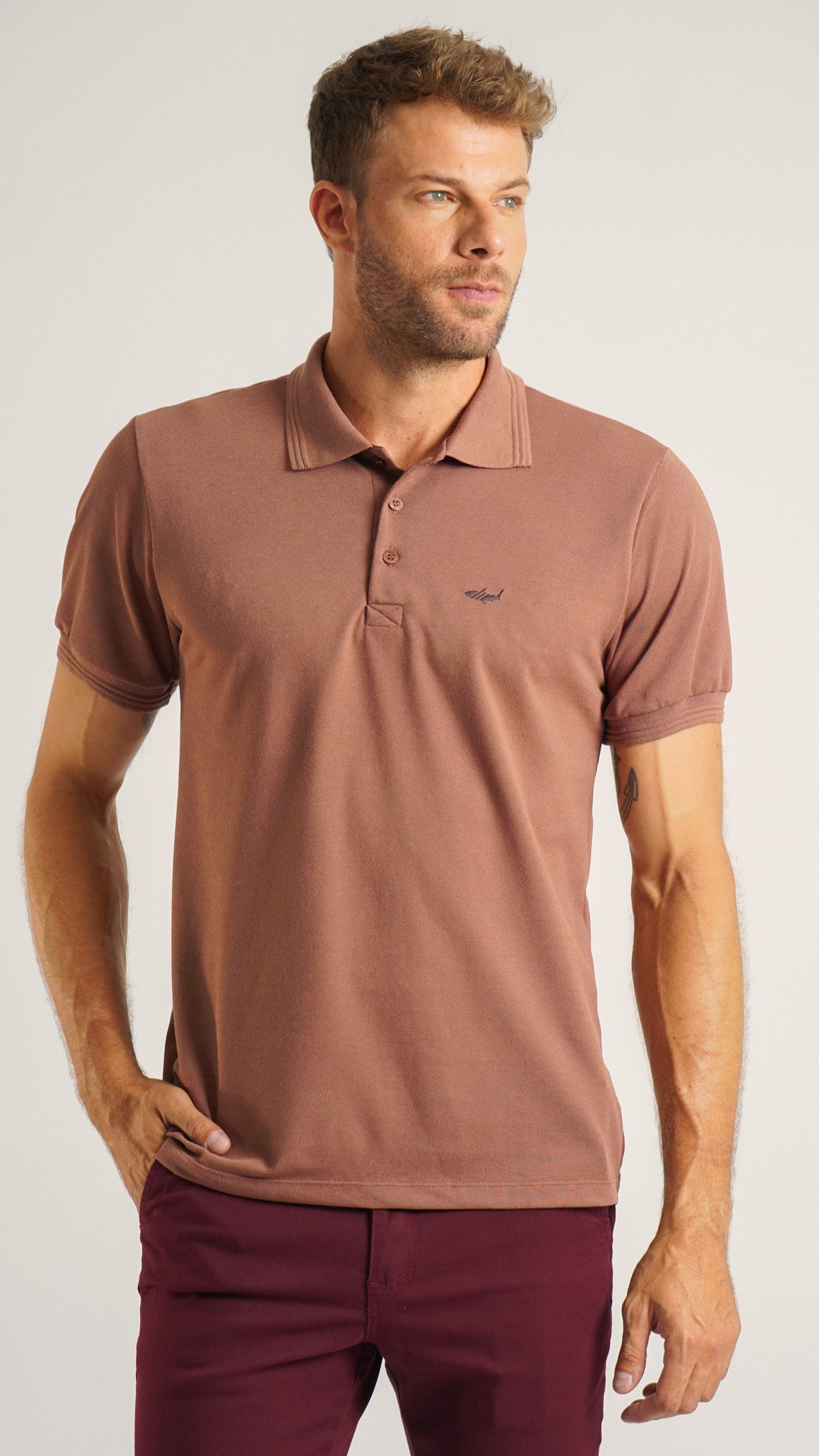 Camisa Polo Piquet - Nude