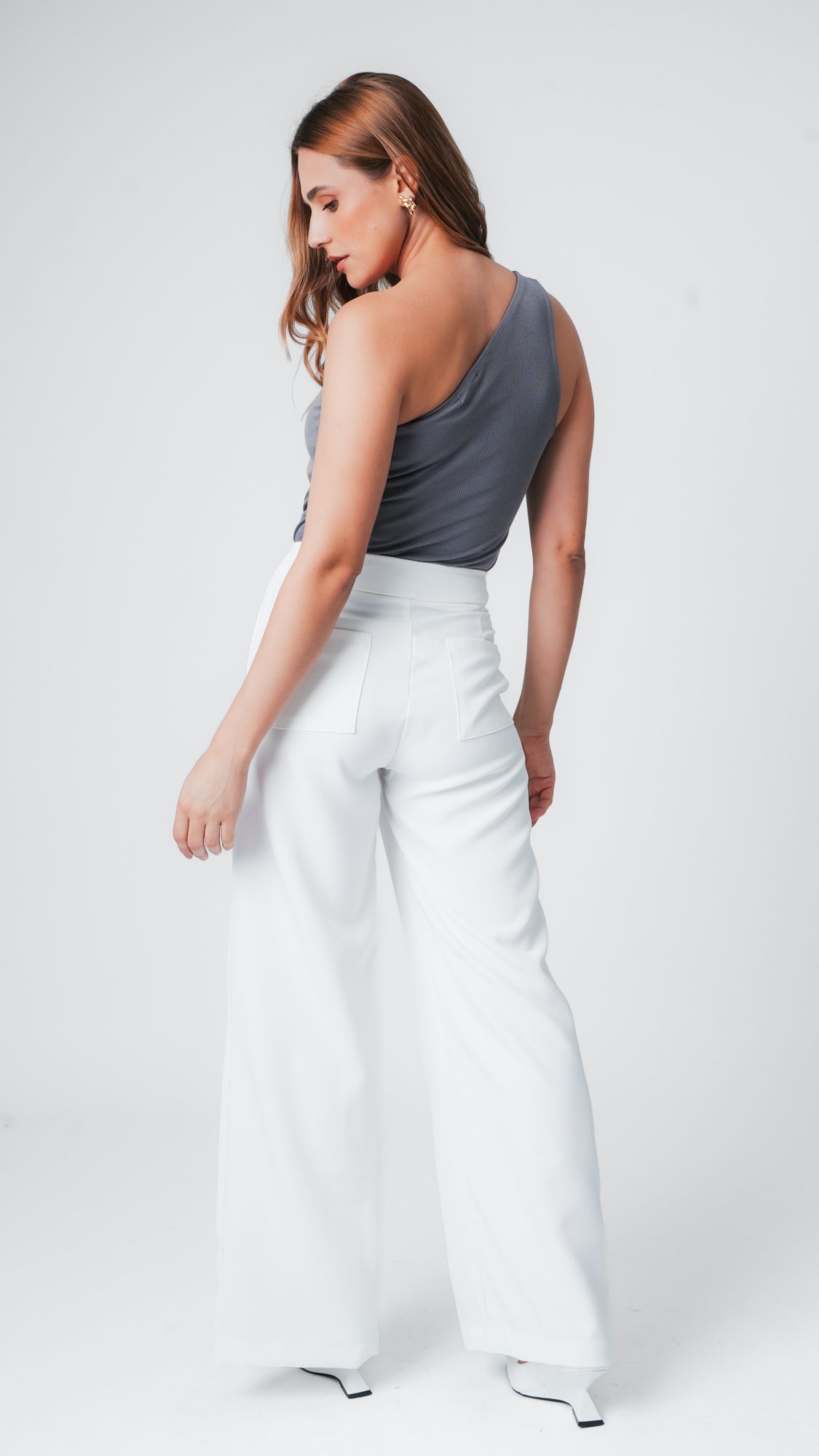 Calça Alfaiataria Nervura - Off White
