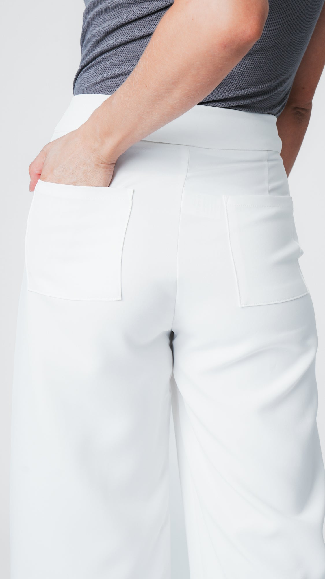 Calça Alfaiataria Nervura - Off White