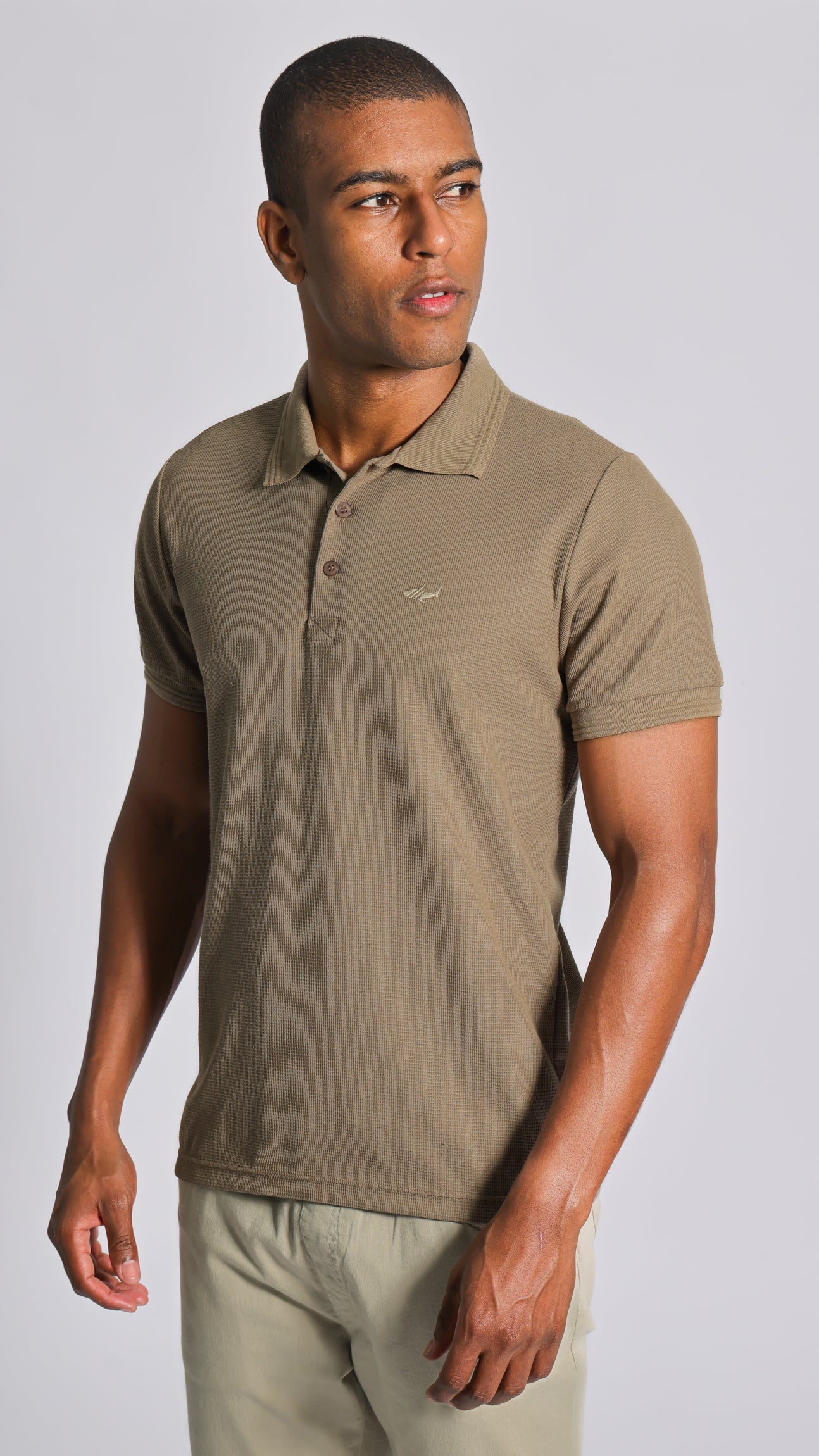 Camisa Polo Tricô Diamond - Marrom