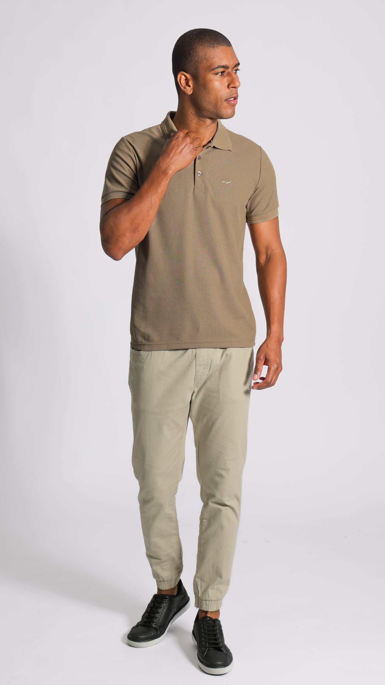 Camisa Polo Tricô Diamond - Marrom