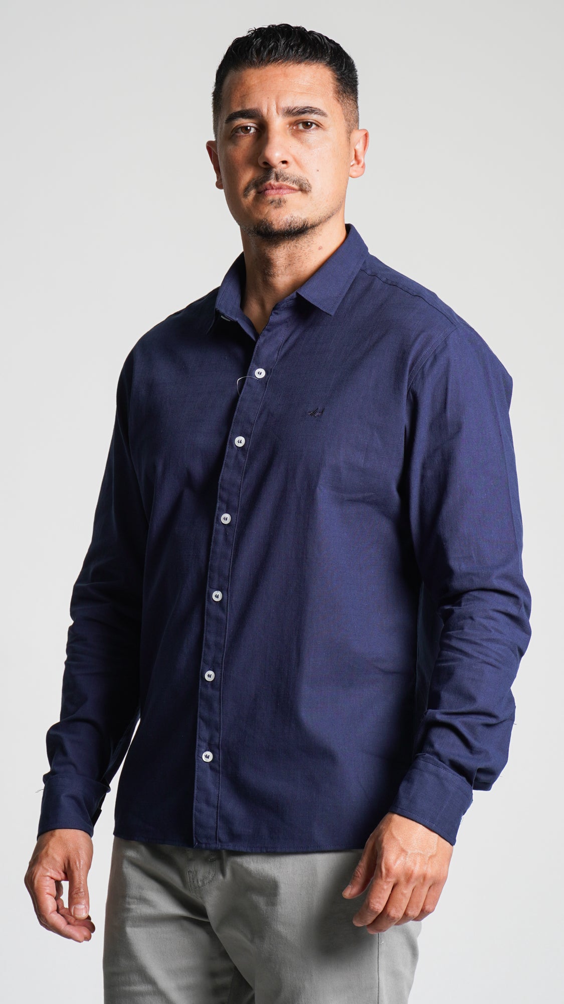 Camisa Manga Longa - Azul Marinho