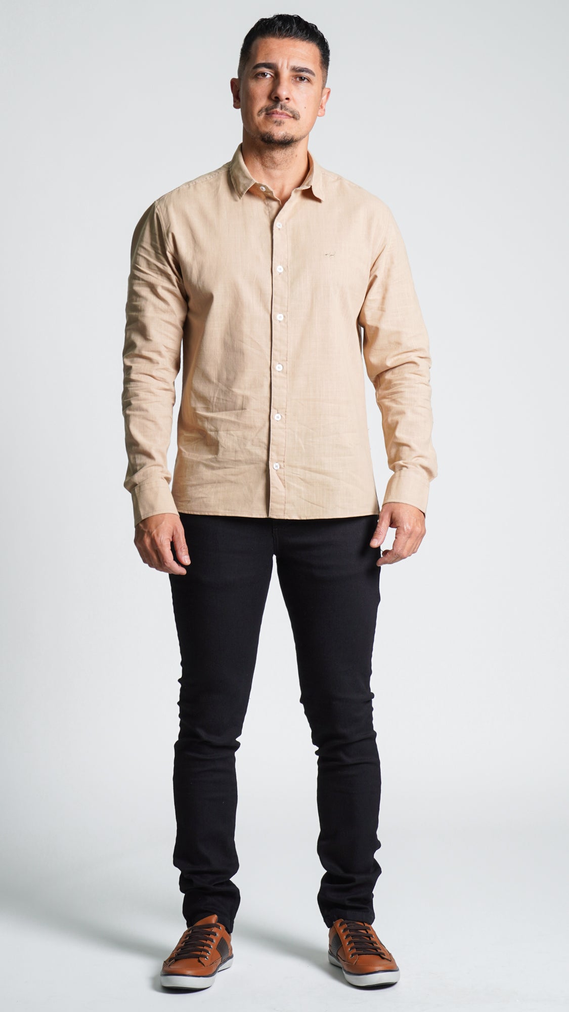 Camisa Manga Longa - Bege