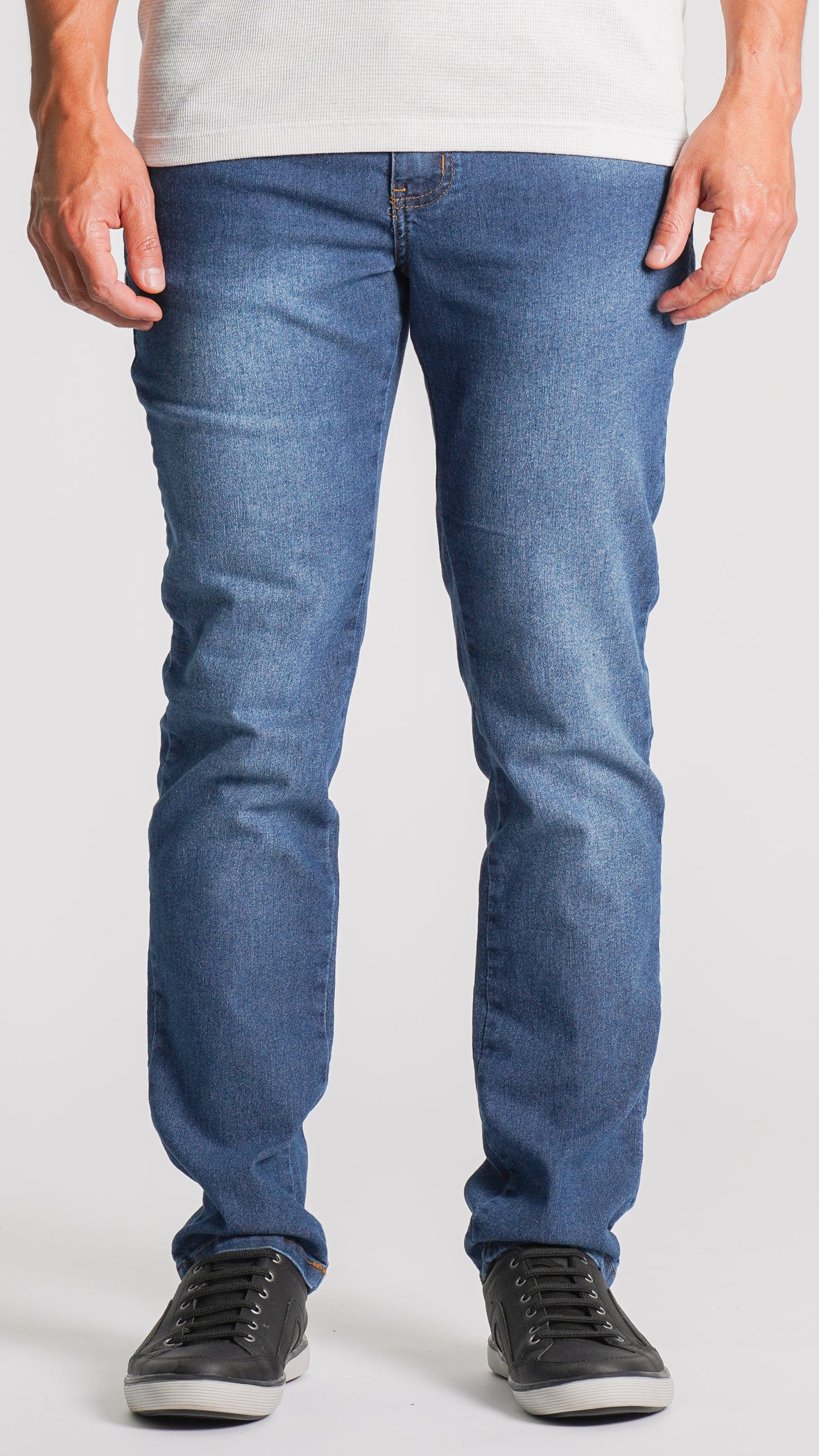 Calça Jeans - Escura Linha Caramelo