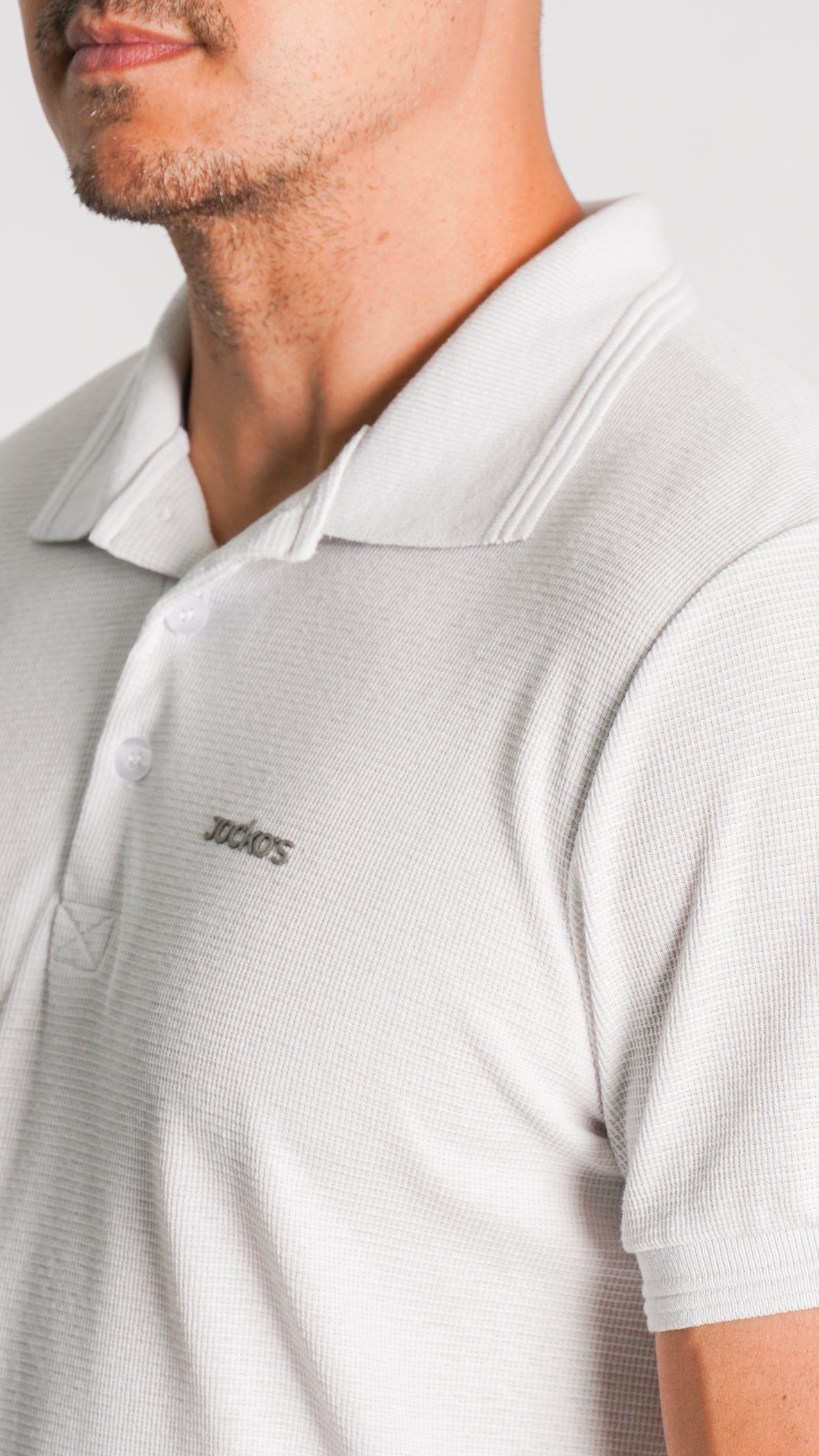 Camisa Polo Tricô Diamond - Off White