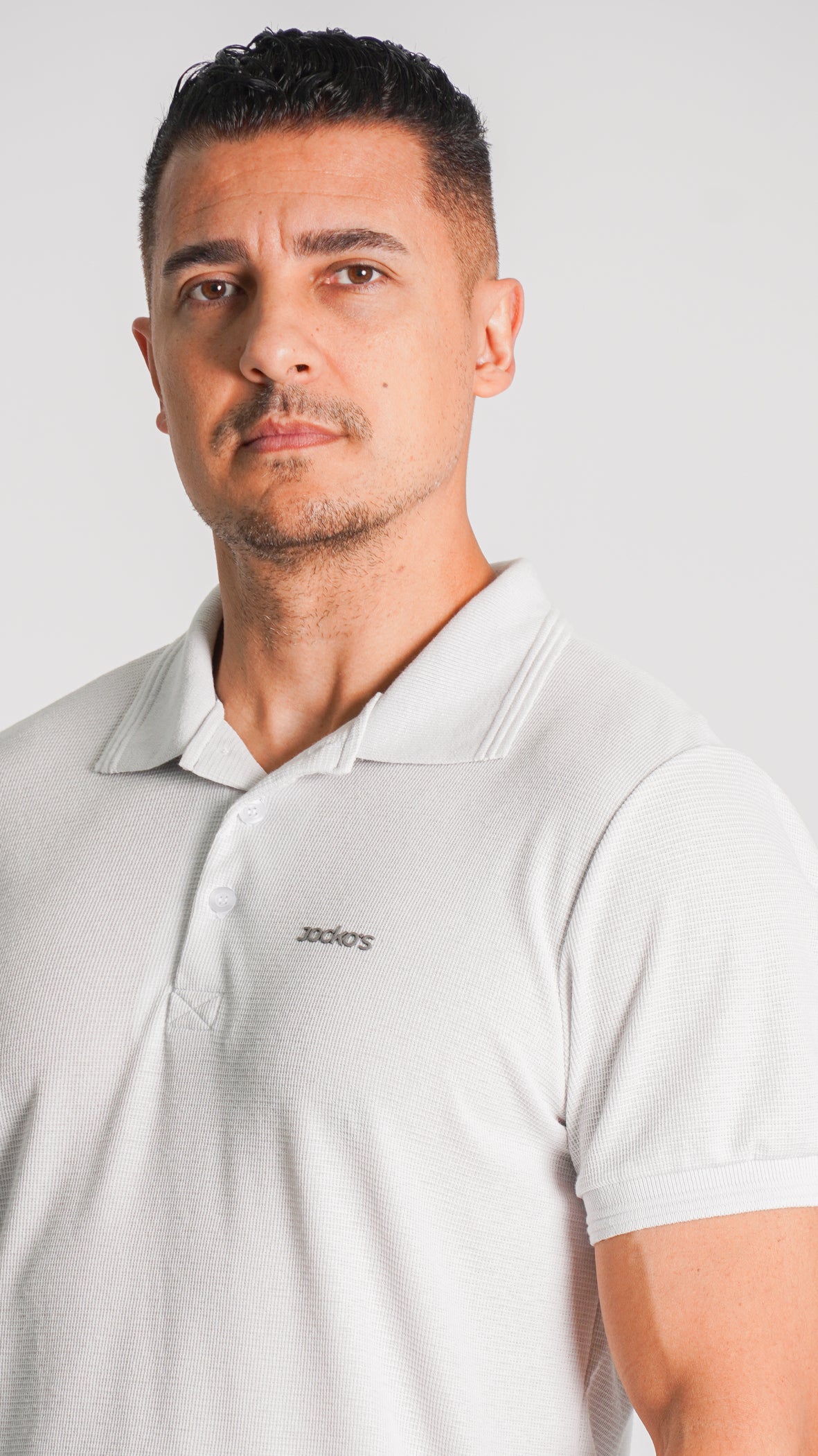 Camisa Polo Tricô Diamond - Off White