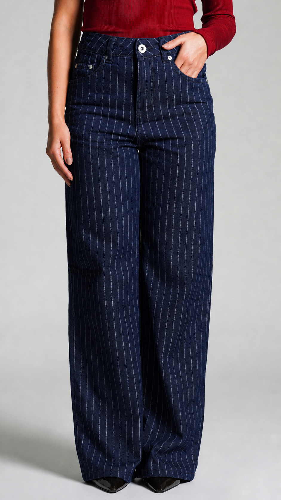 Calça Jeans Reta - Risca de Giz