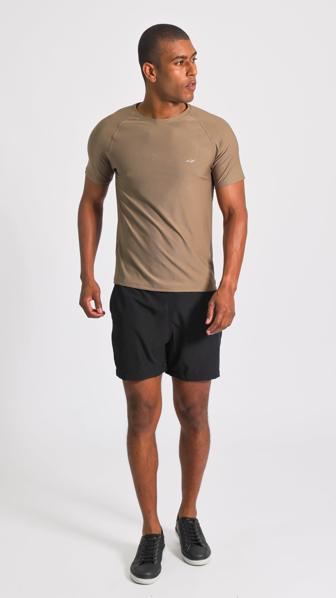 Camiseta Slim Dry Fit - Caqui