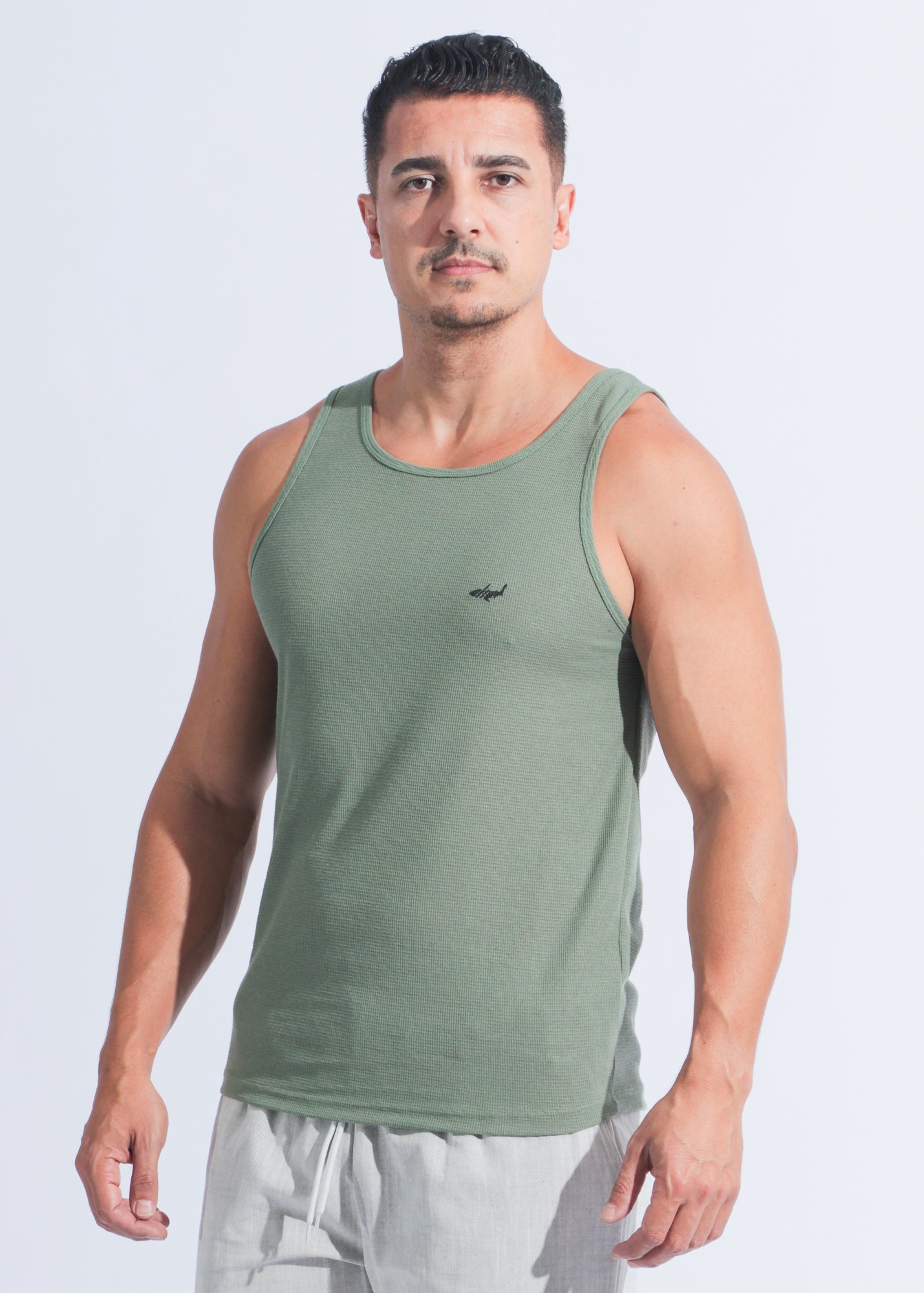 Regata Tricô Diamond - Verde Militar