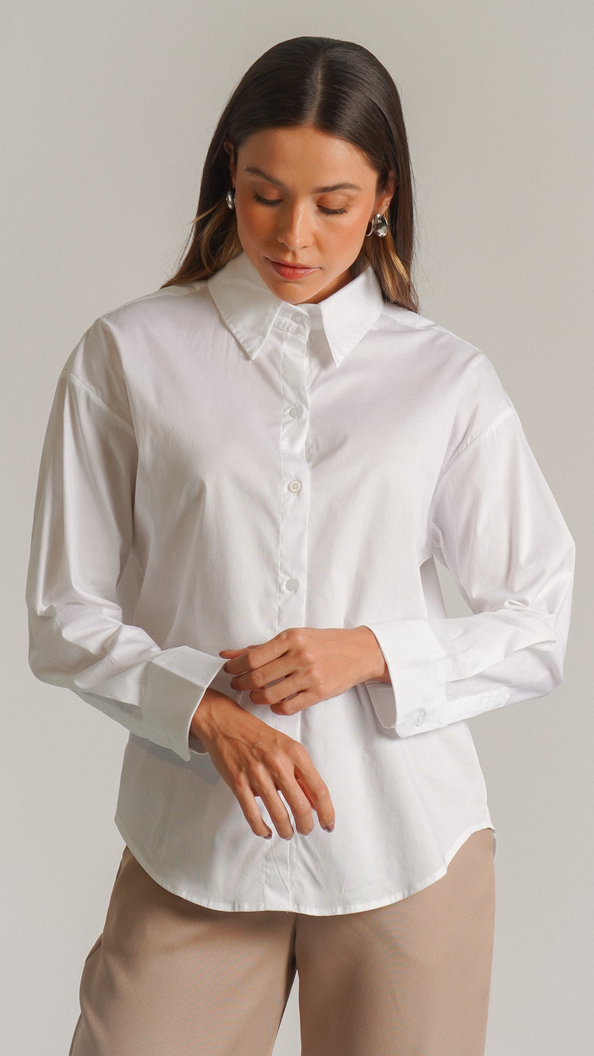 Camisa Manga Longa - Branca