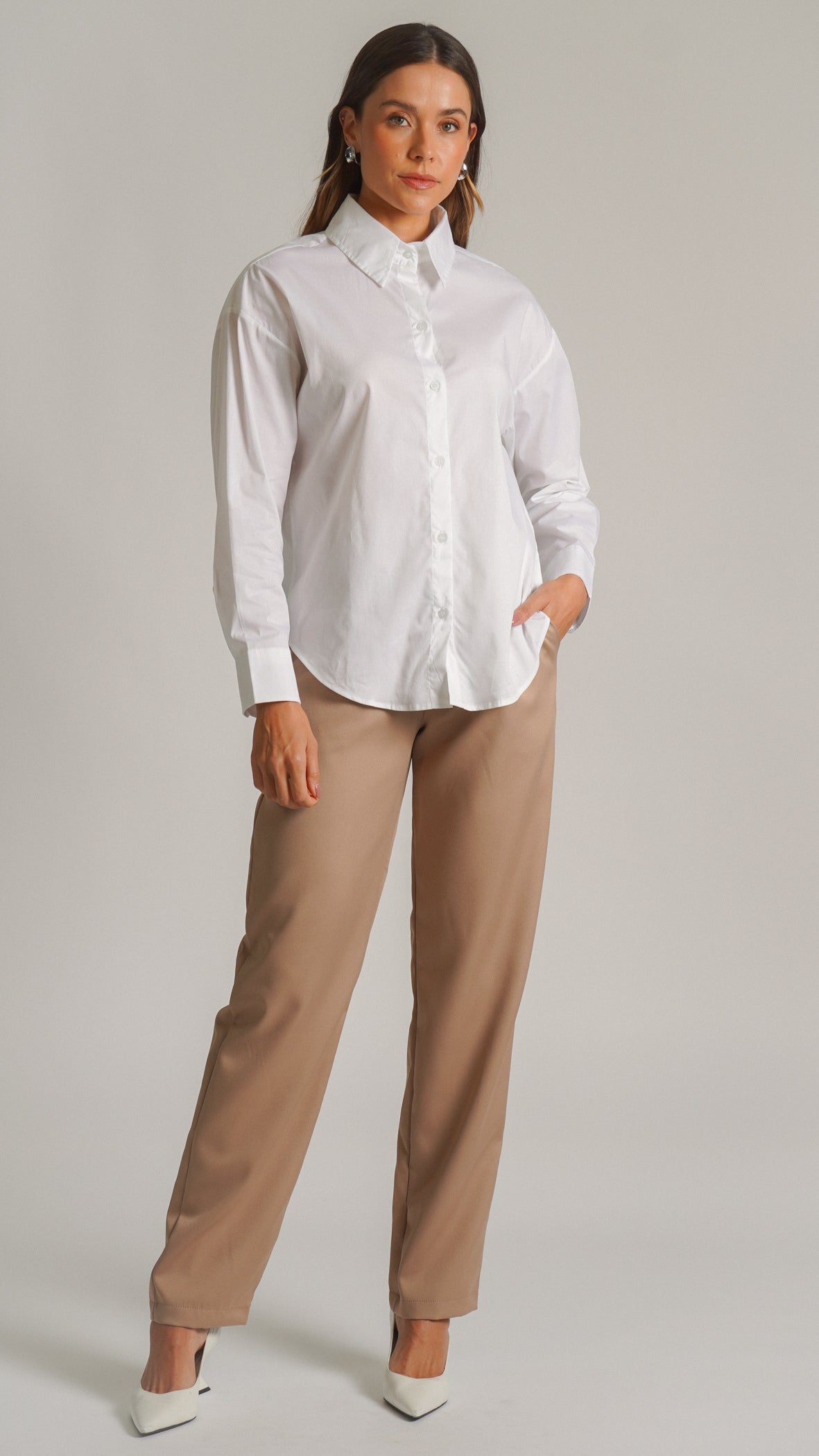 Camisa Manga Longa - Branca