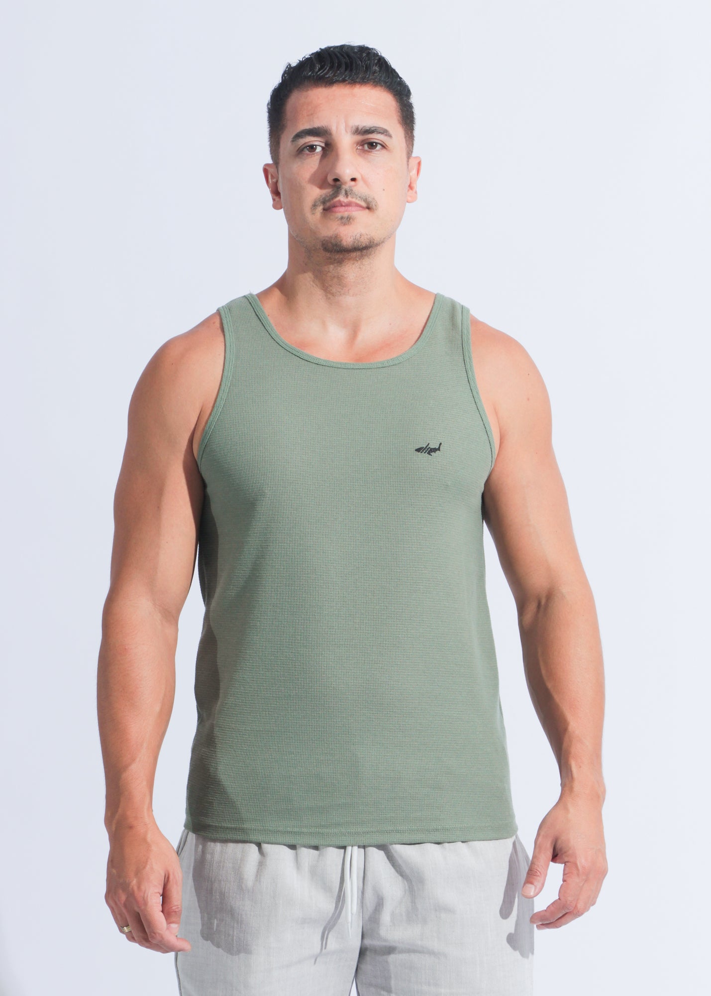 Regata Tricô Diamond - Verde Militar