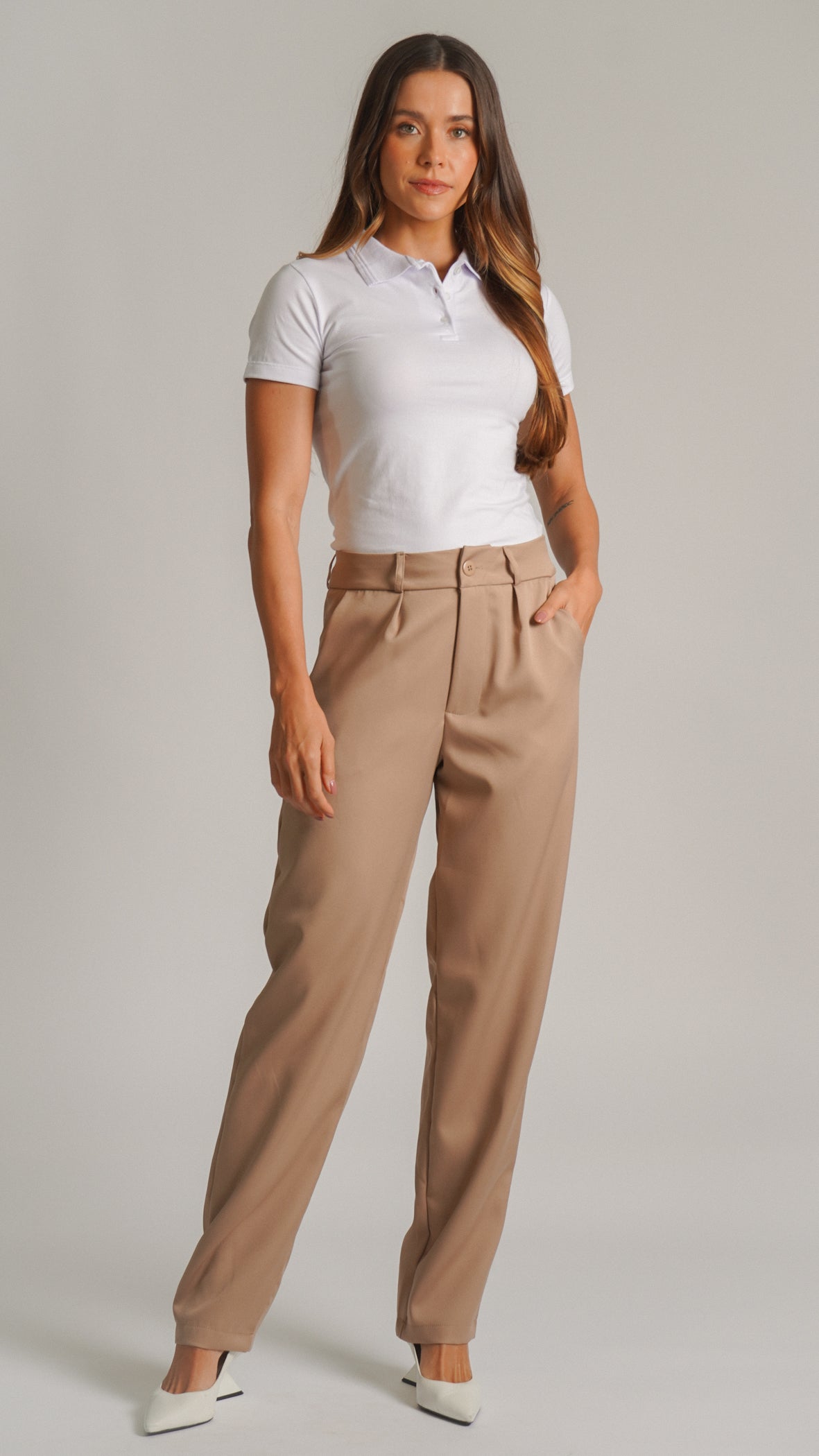 Calça Alfaiataria Classic - Caqui
