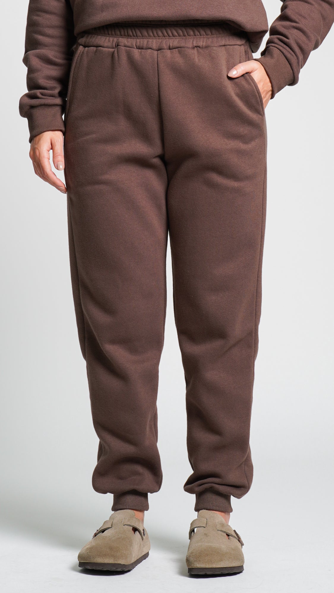 Calça Moletom Premium - Marrom