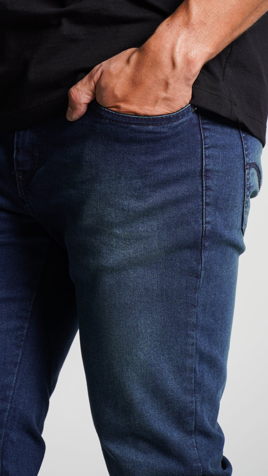 Calça Jeans - Escura Linha Azul