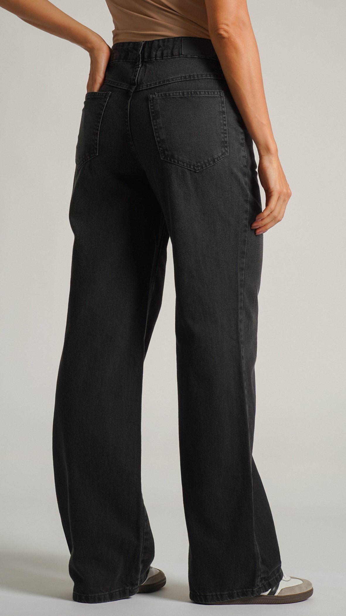 Calça Jeans Reta - Preta