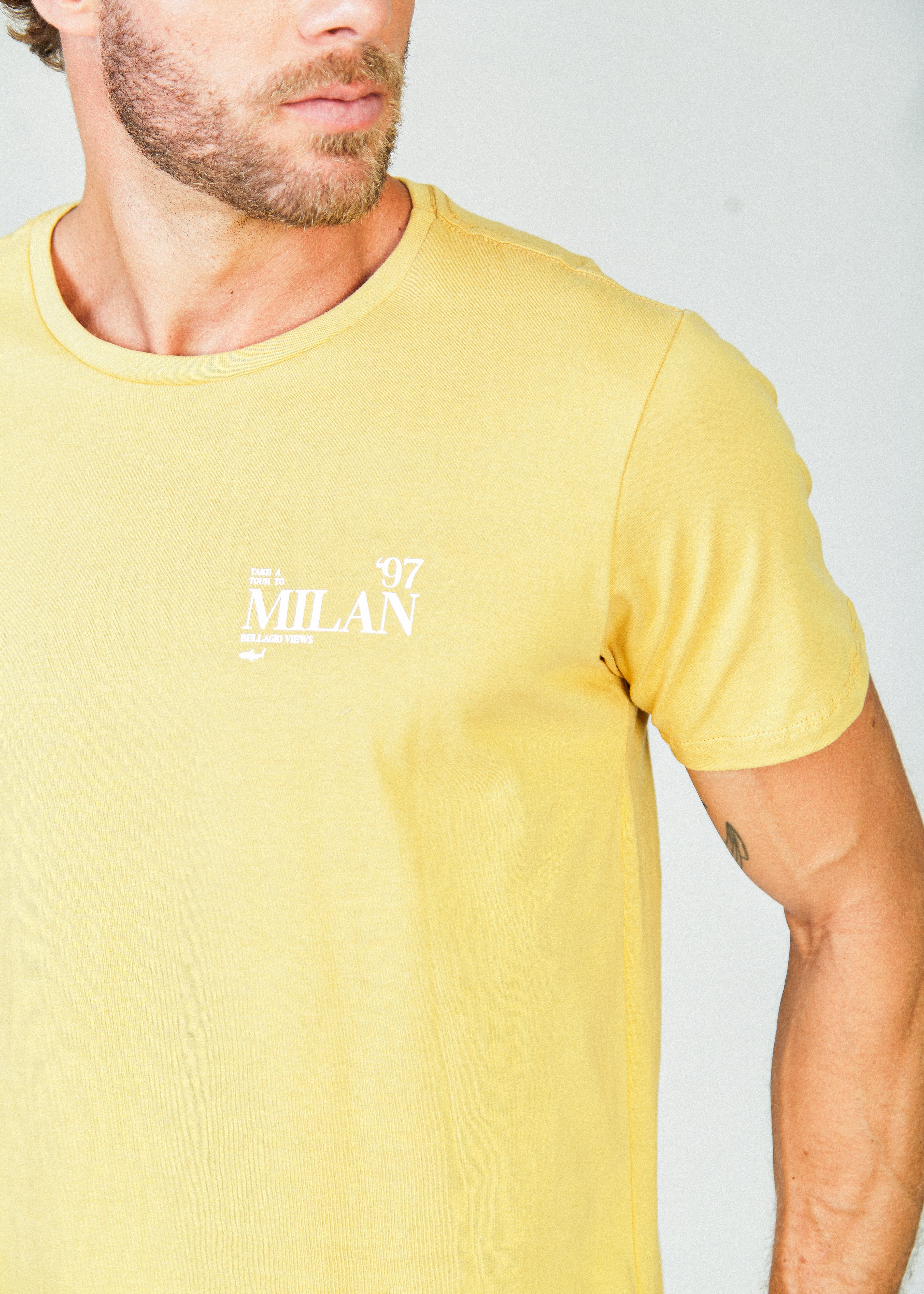 Camiseta Estampada Milan - Ocre