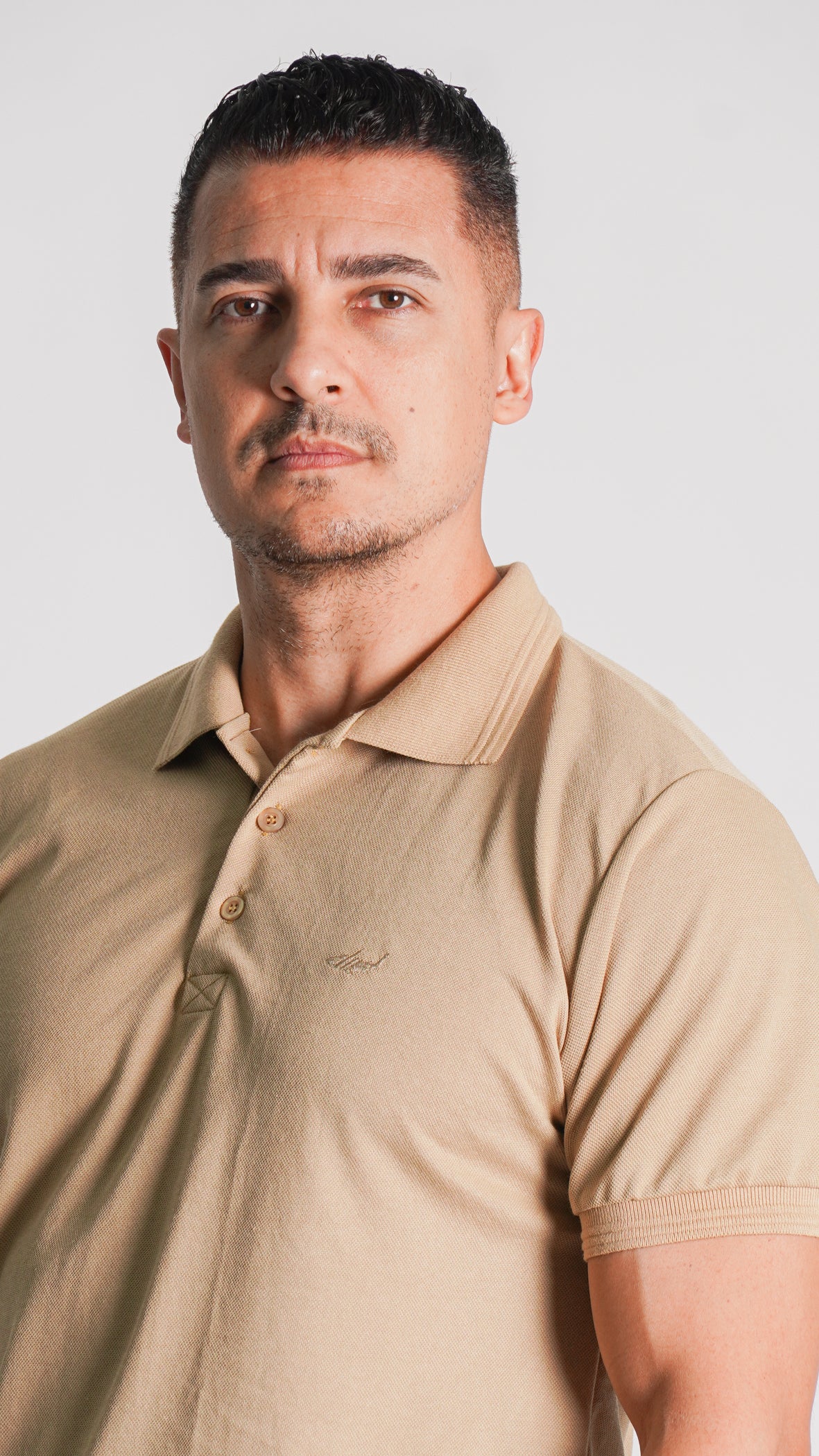 Camisa Polo Piquet - Bege
