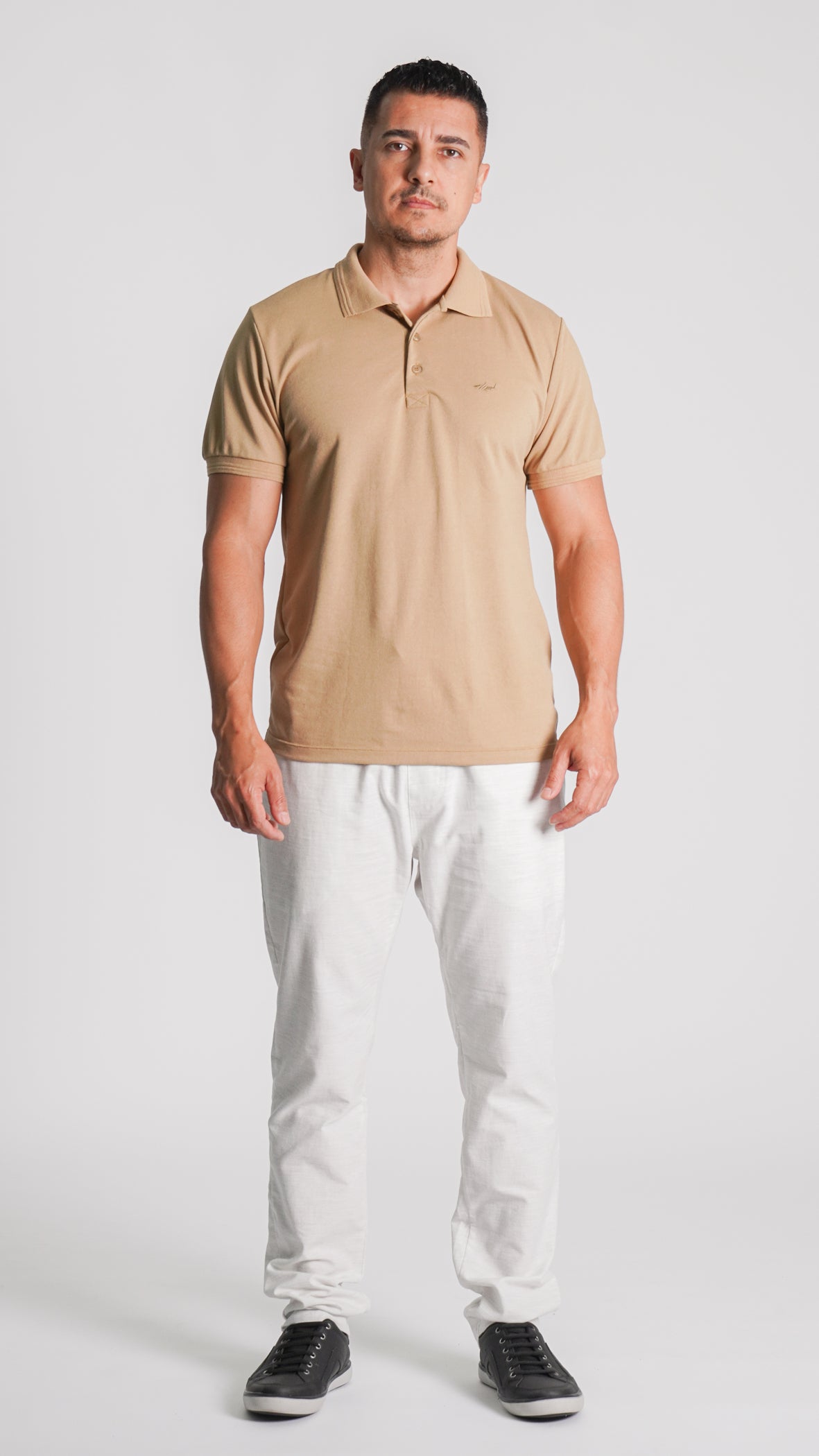 Camisa Polo Piquet - Bege