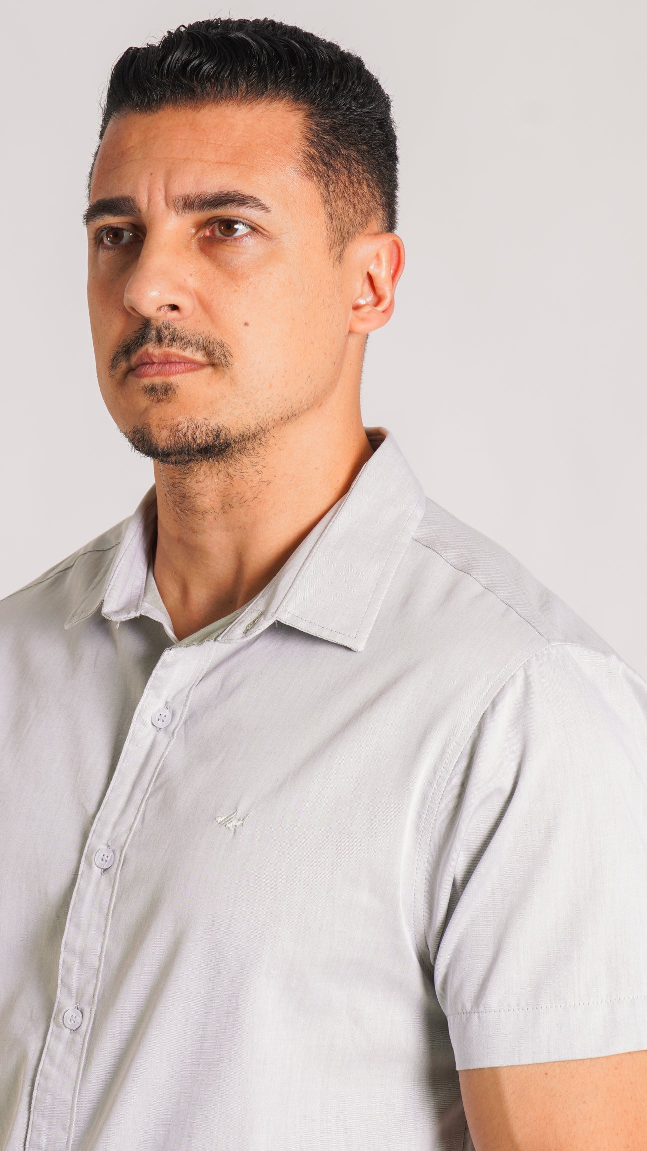 Camisa Manga Curta - Cinza