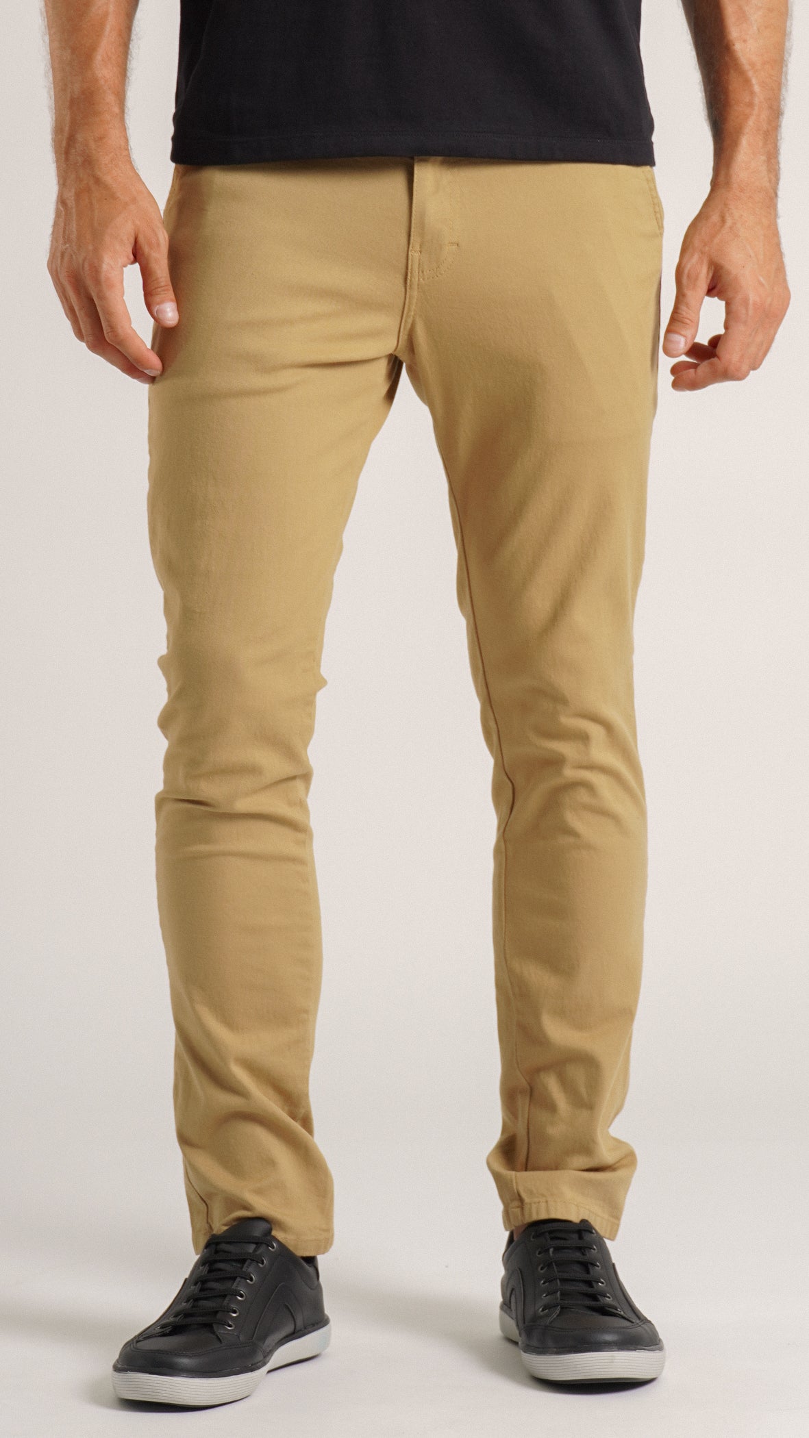 Calça Sarja Bolso Faca - Ocre