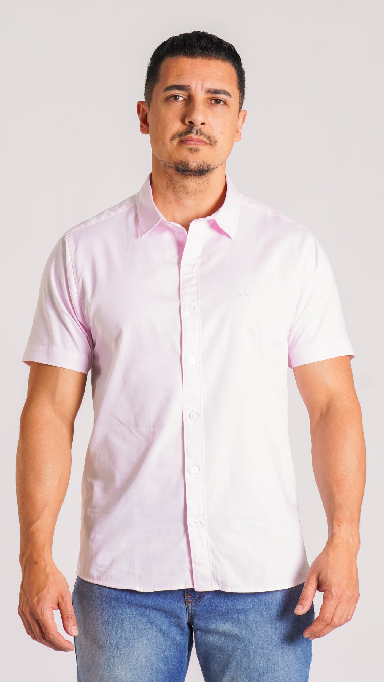 Camisa Manga Curta - Rosa