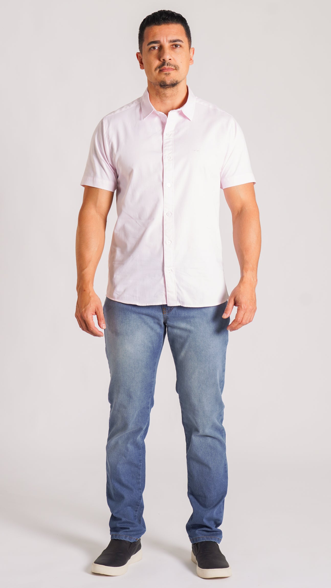 Camisa Manga Curta - Rosa