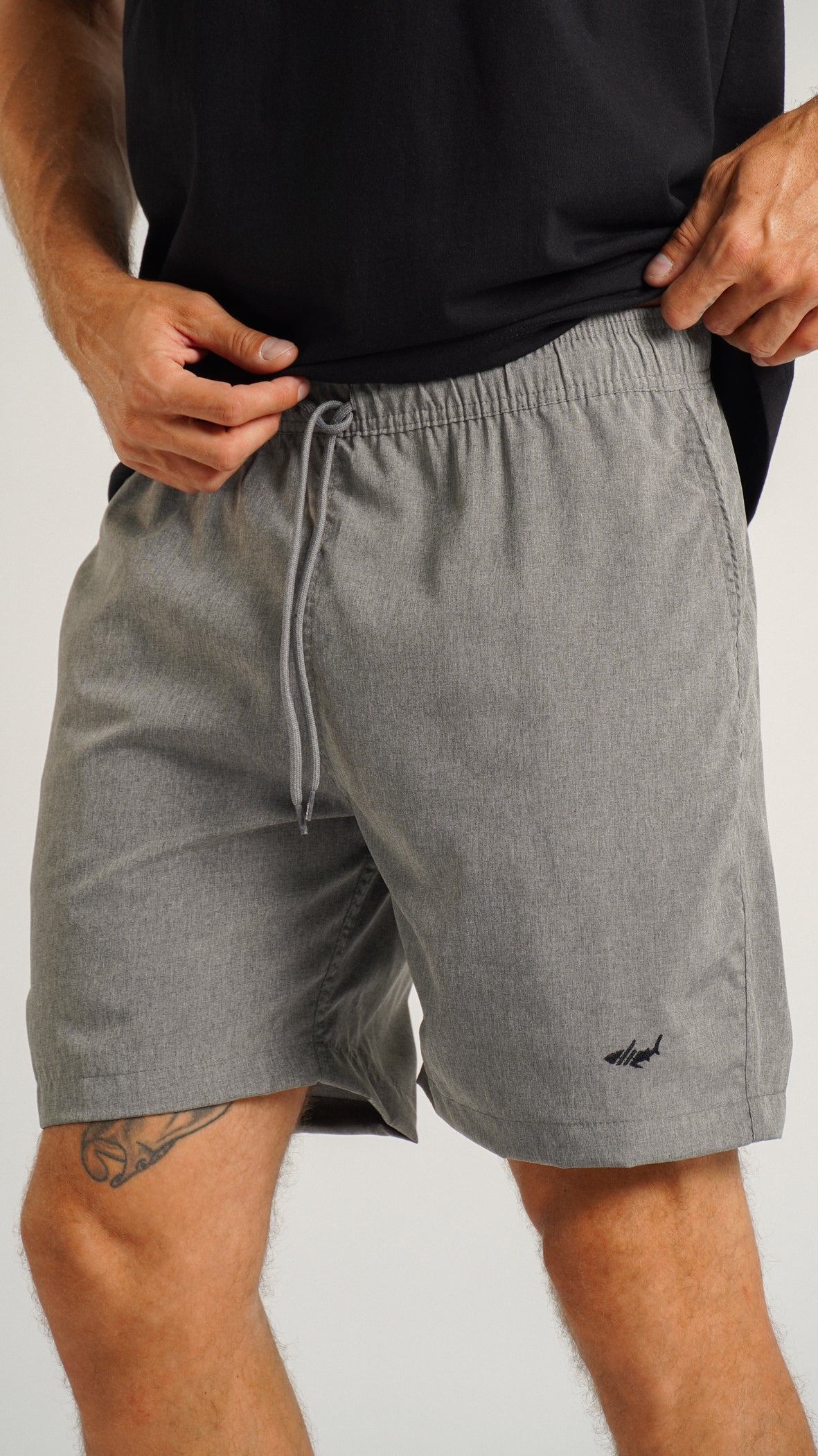 Bermuda Microfibra Melange - Grafite