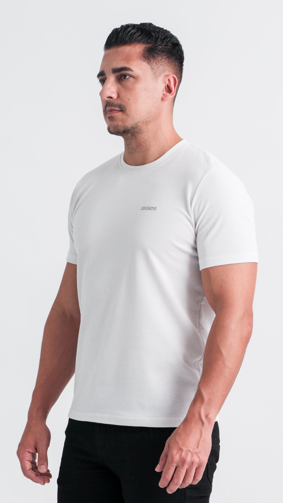 Camiseta Tricô Diamond - Branco Gelo