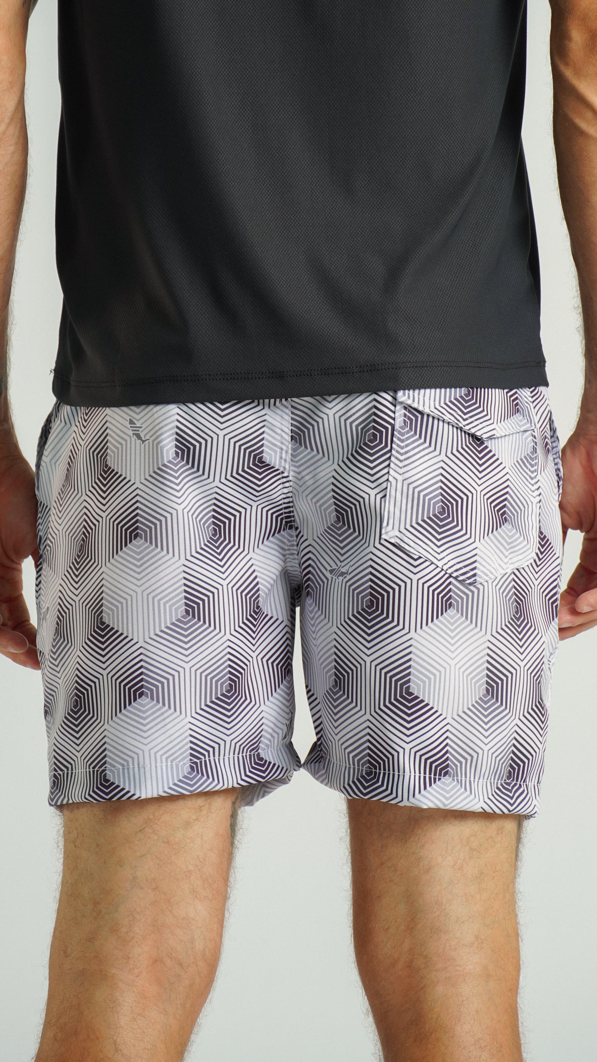 Bermuda Microfibra Curta - Cinza