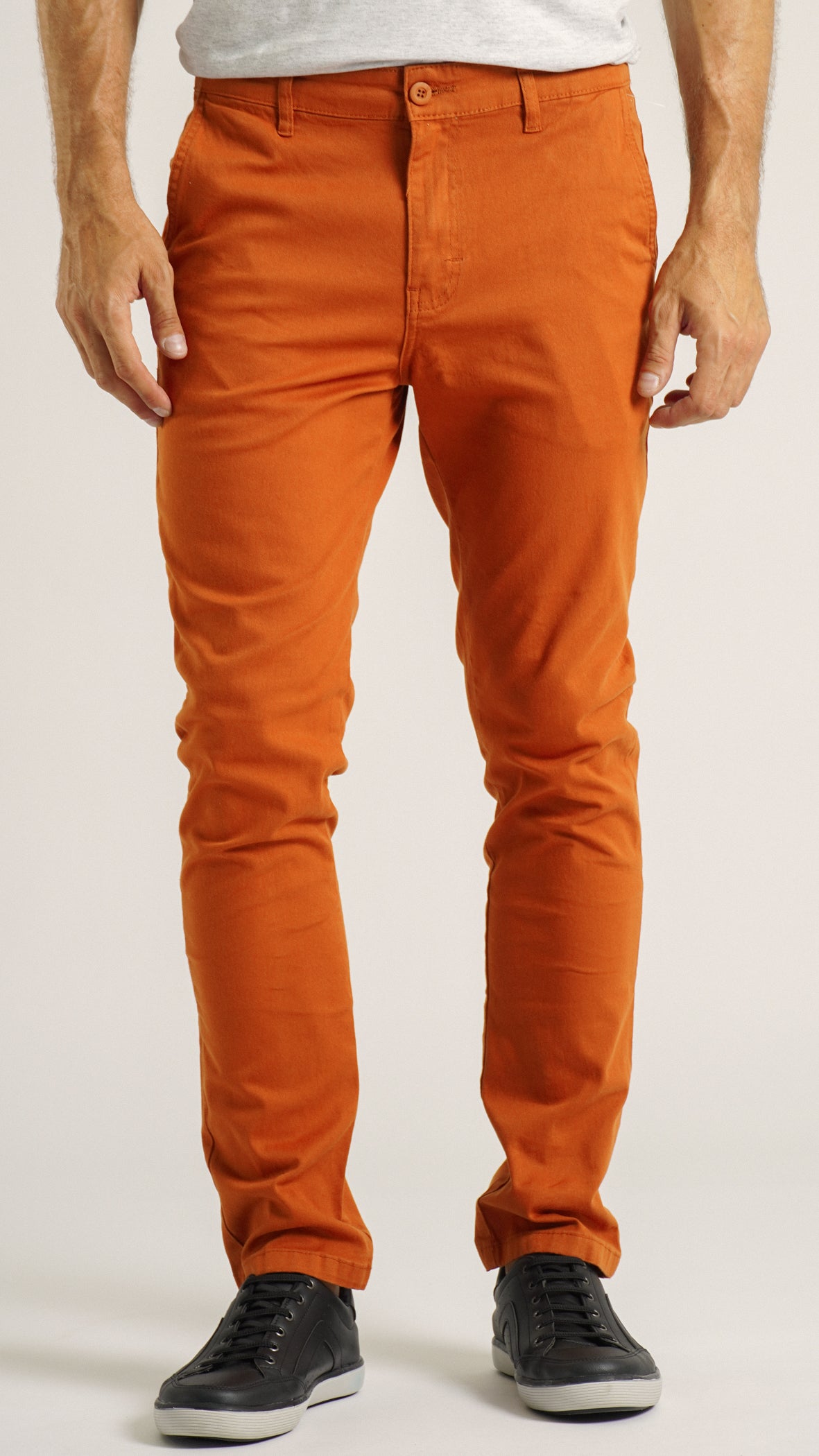 Calça Sarja Bolso Faca - Telha