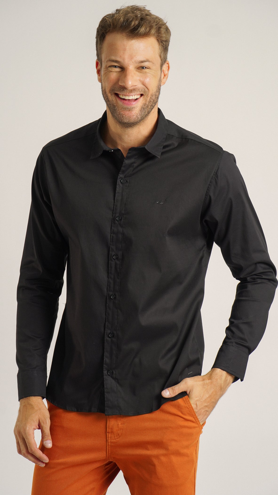 Camisa Manga Longa - Preta