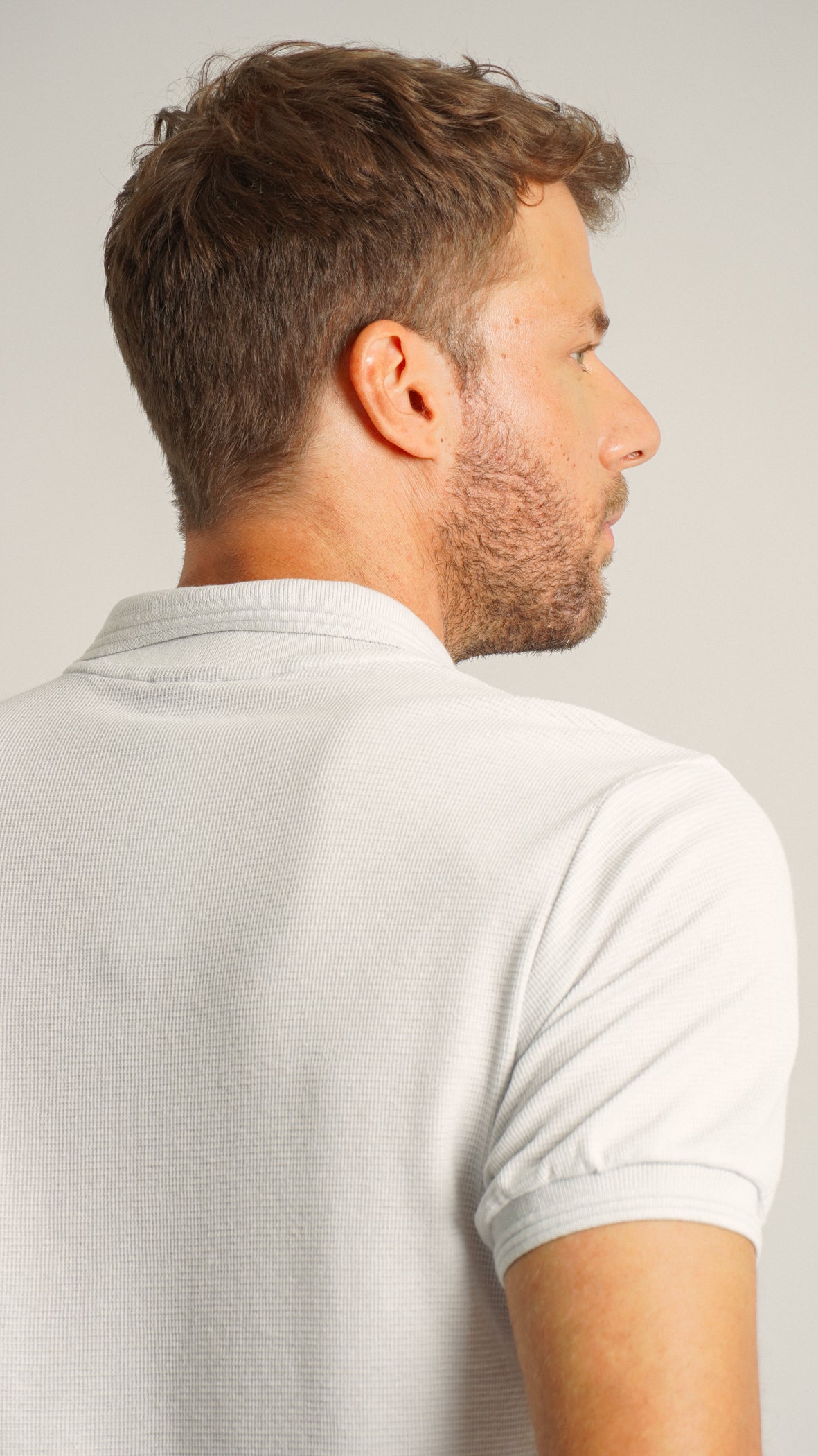 Camisa Polo Tricô Diamond - Gelo