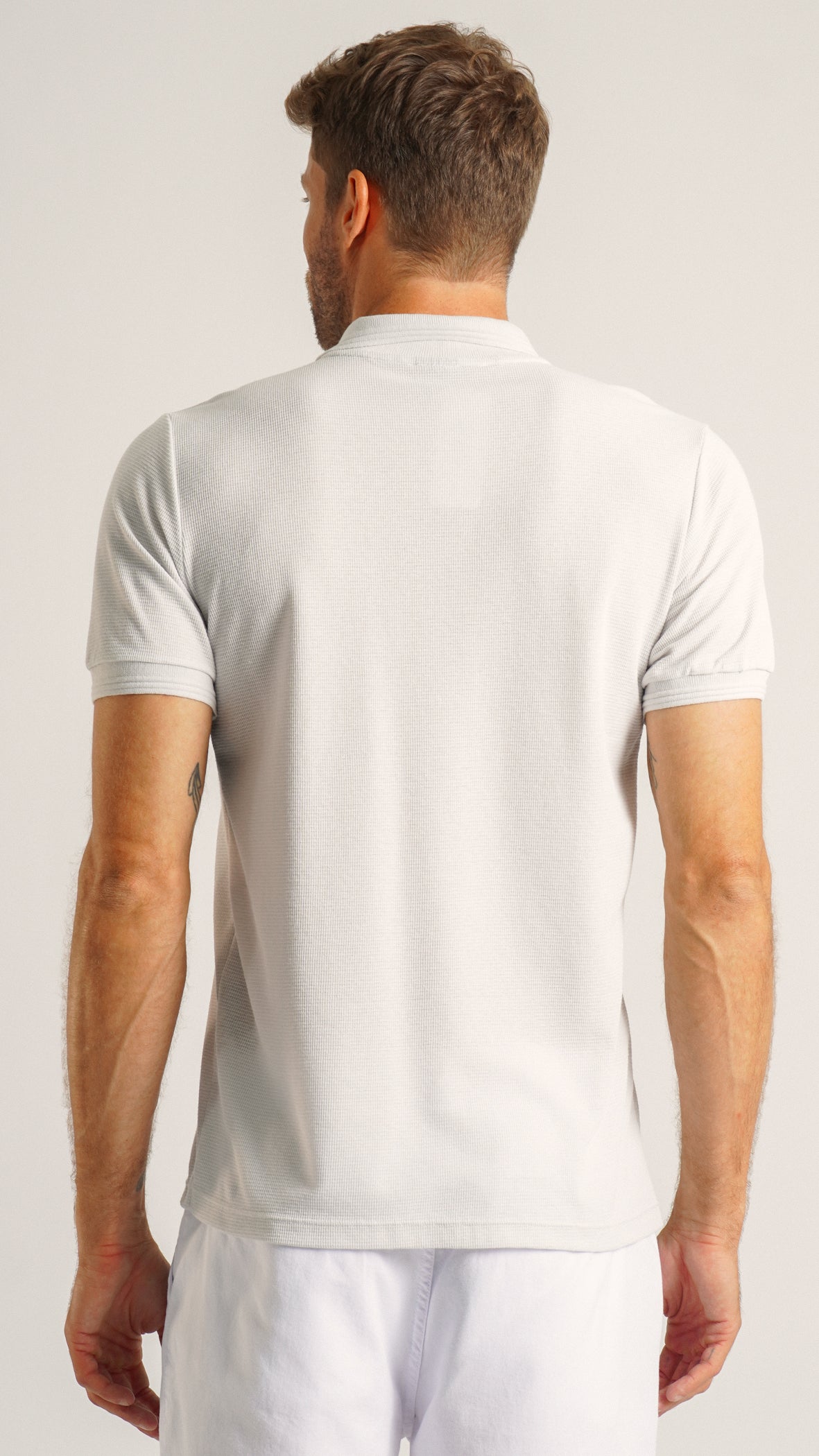 Camisa Polo Tricô Diamond - Gelo