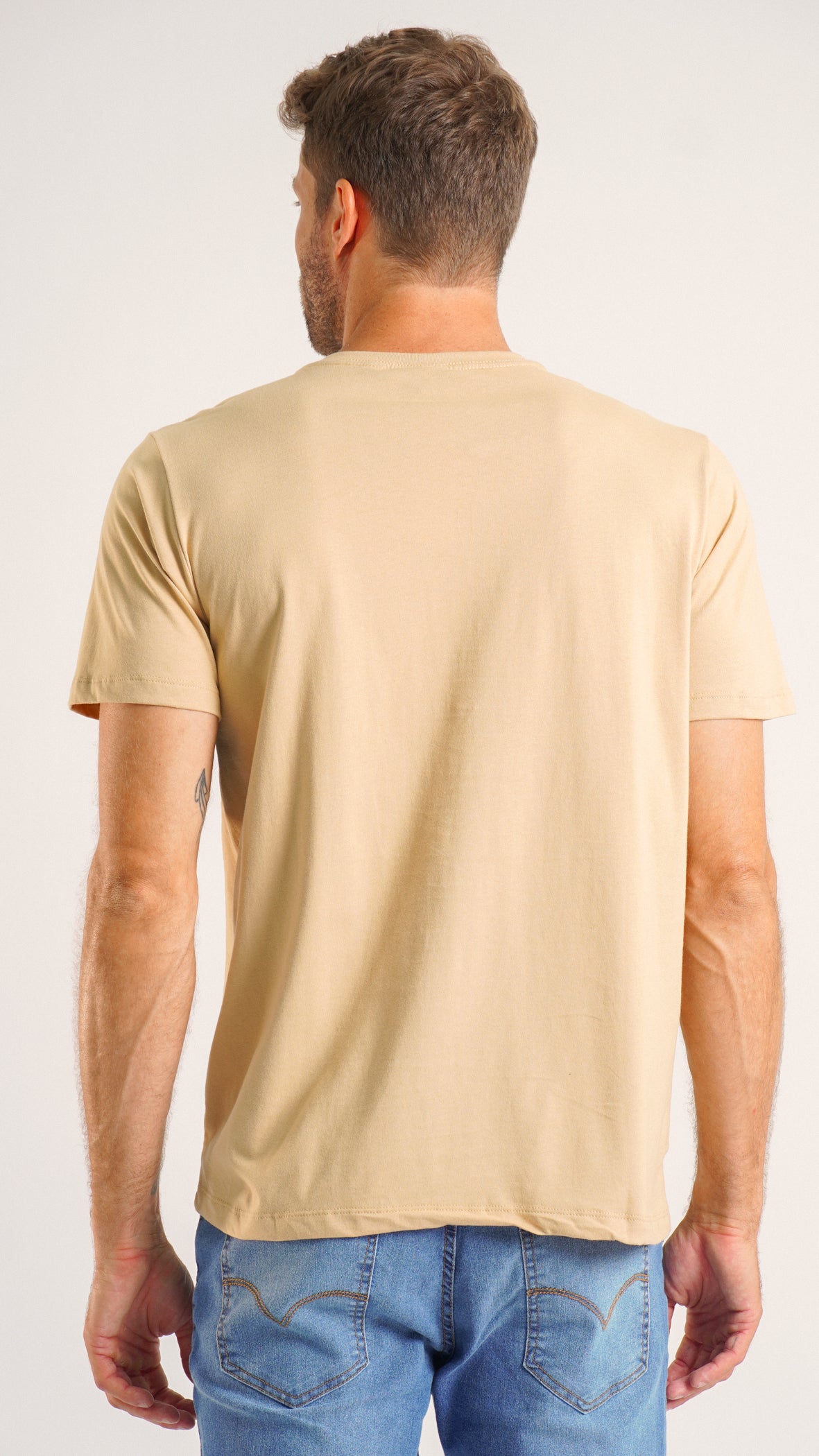 Camiseta Estampada Jesus King - Ocre