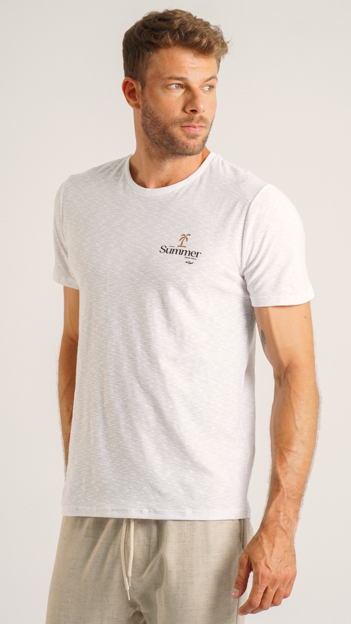 Camiseta Flamê Summer - Branca