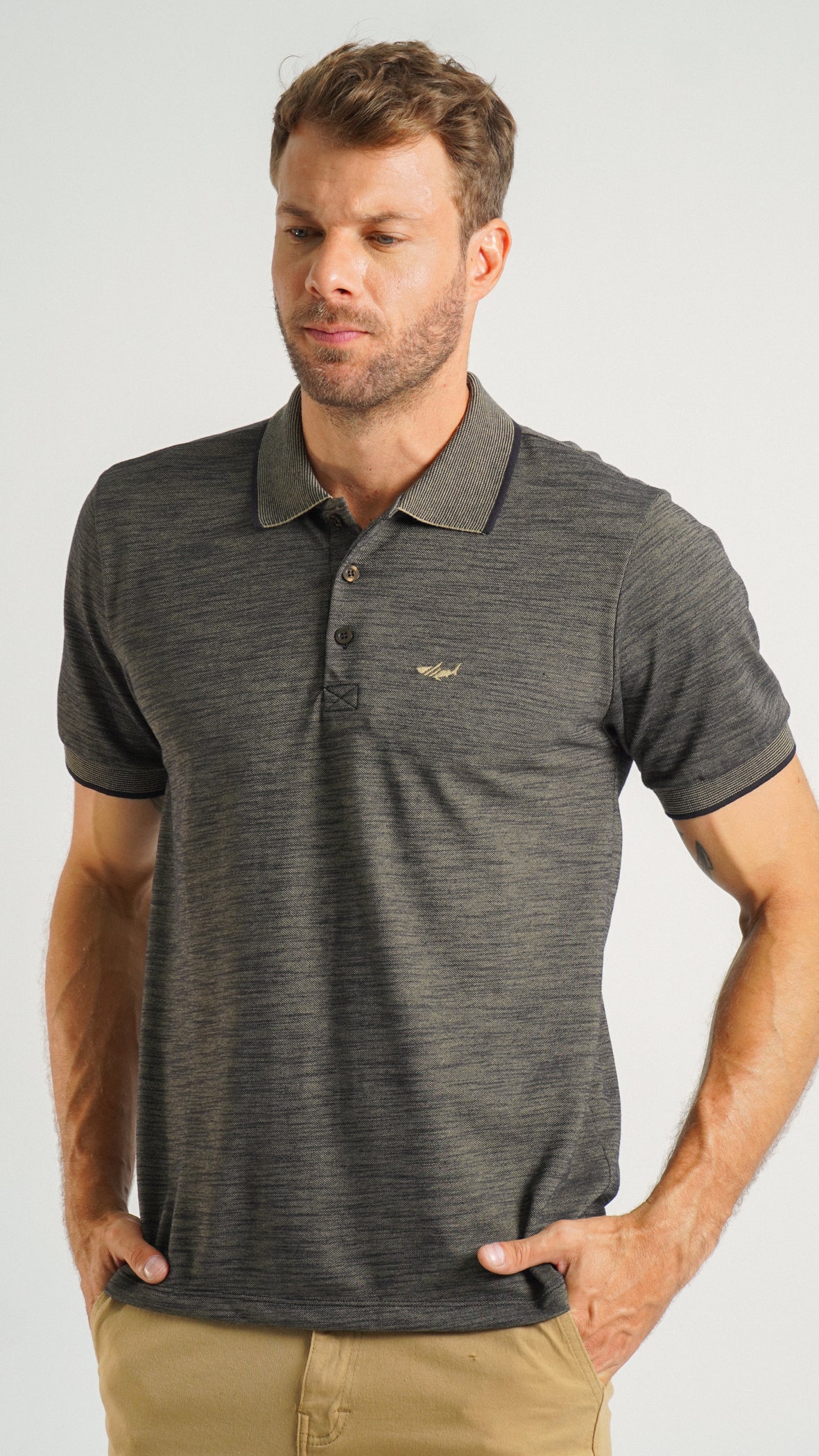 Camisa Polo Flamê - Bege