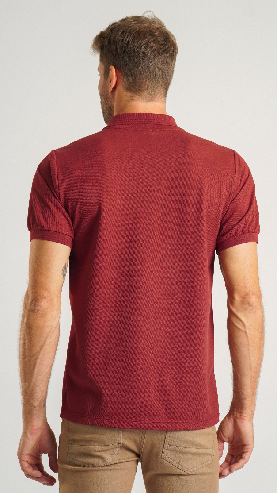 Camisa Polo Piquet - Bordô