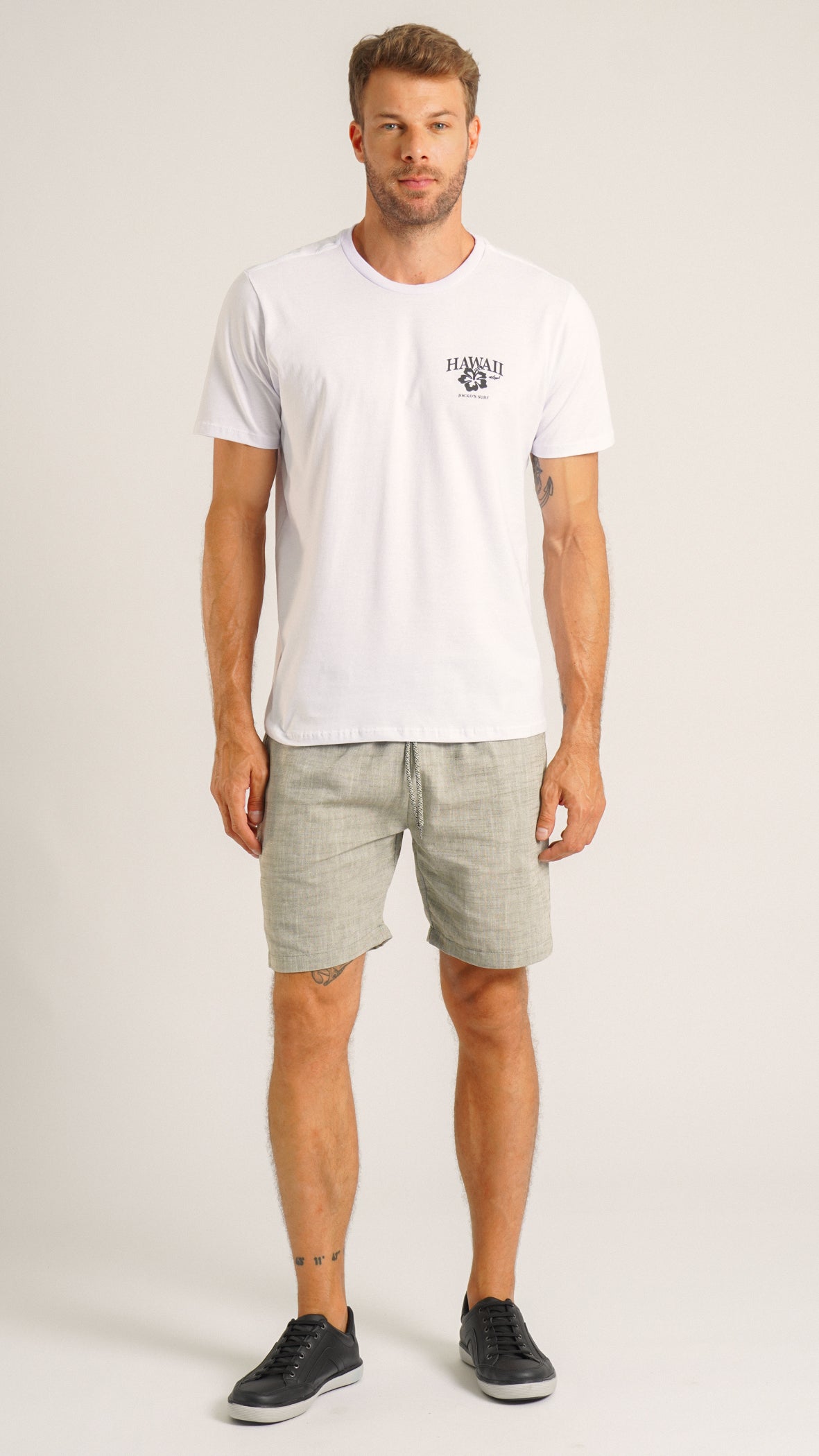 Camiseta Estampada Hawaii - Branca