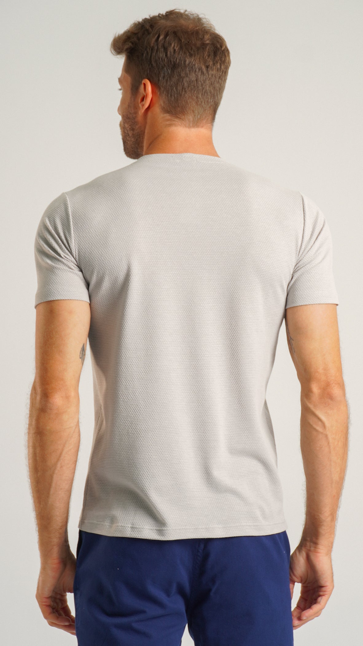 Camiseta Colmeia - Cinza