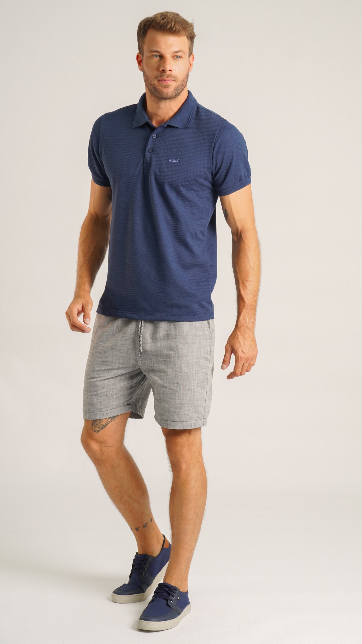 Camisa Polo Piquet - Azul Marinho