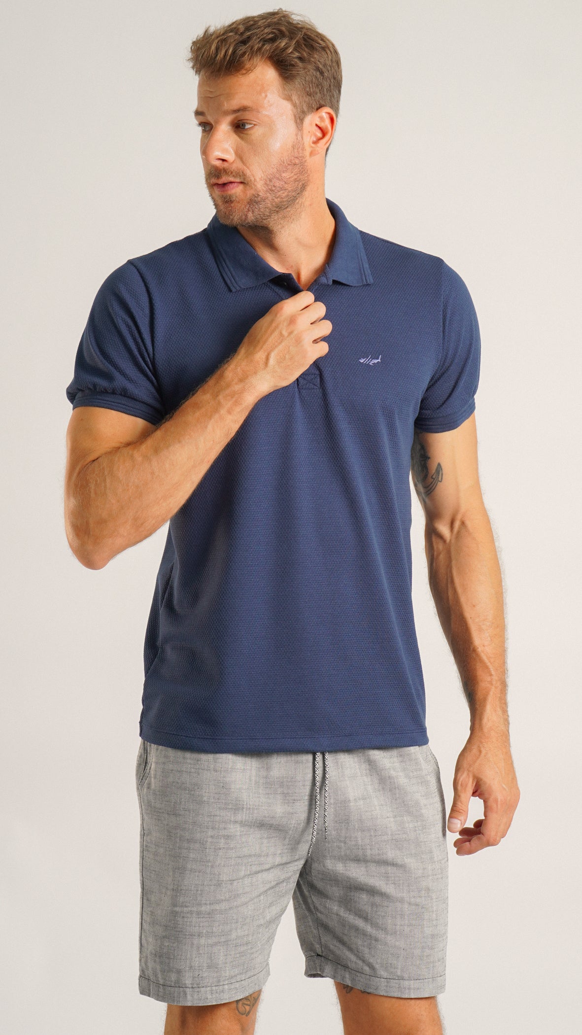 Camisa Polo Piquet - Azul Marinho