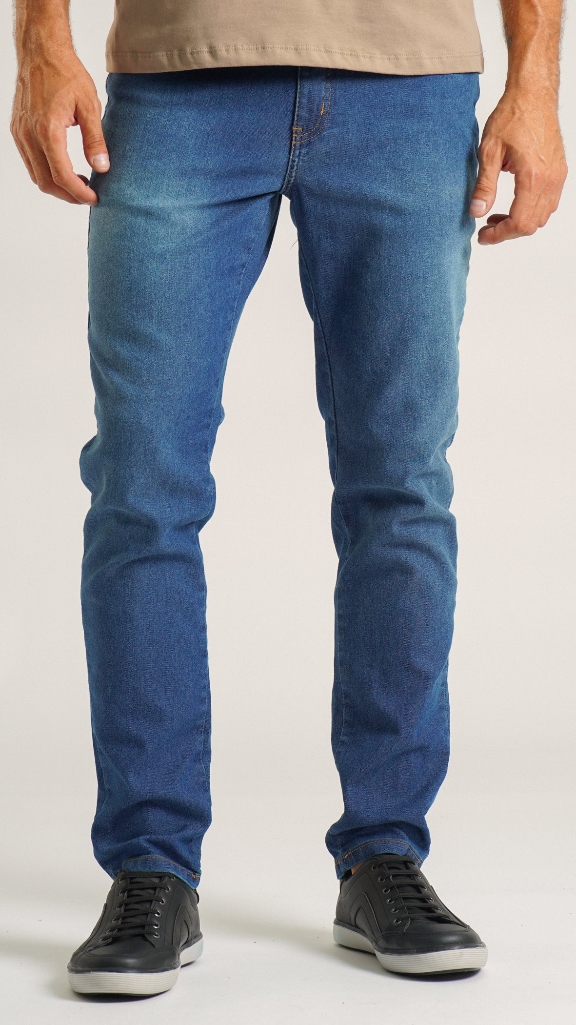 Calça Jeans - Escura Linha Caramelo